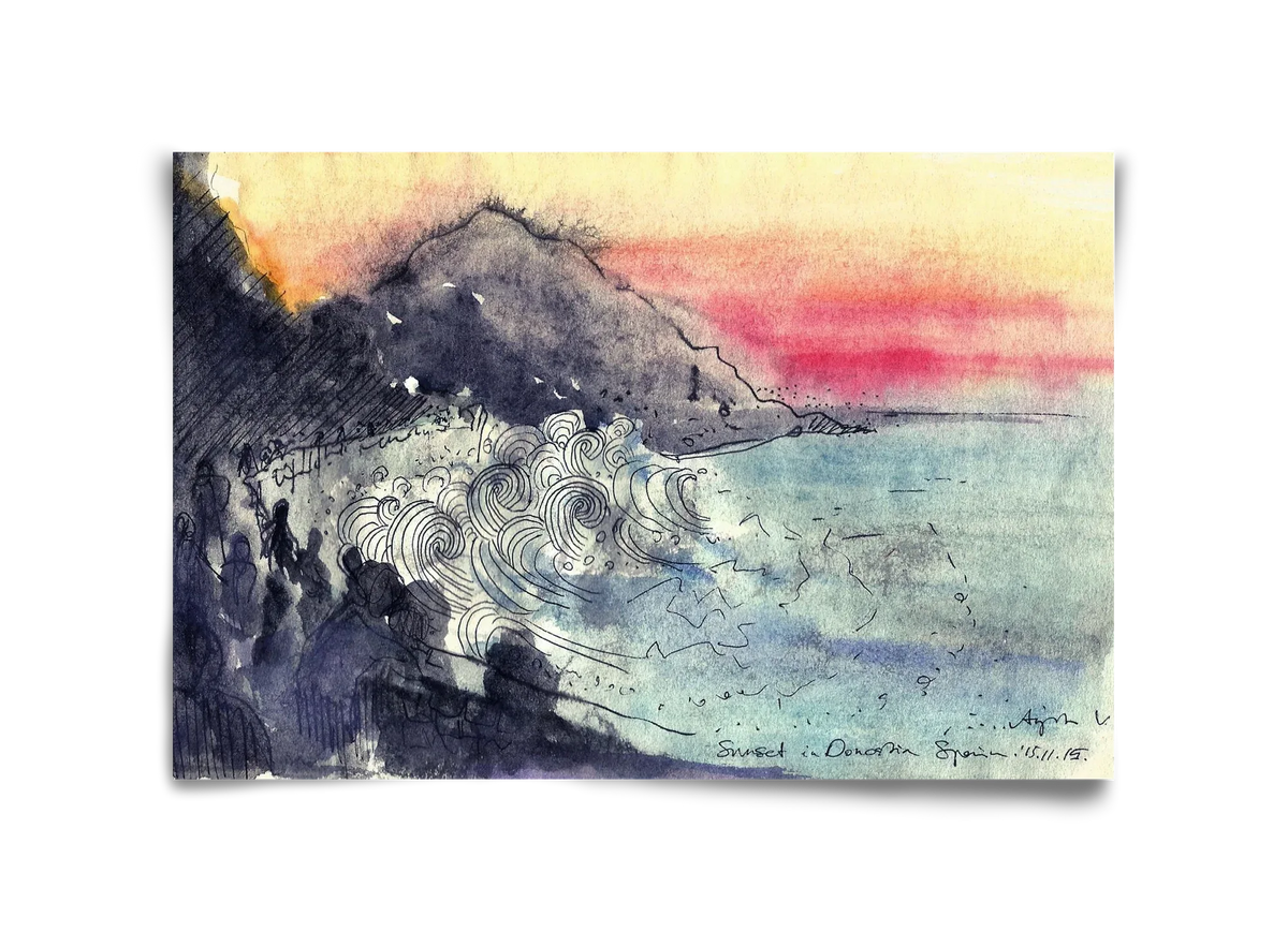 SAN SEBASTIAN AQUARELLE NO.1 - artbridge
