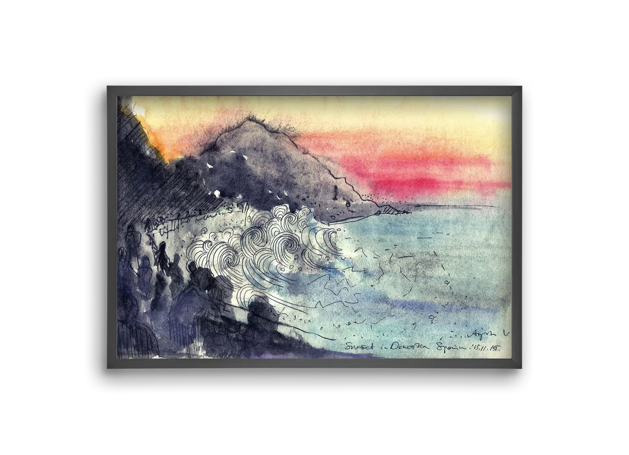 SAN SEBASTIAN AQUARELLE NO.1 - artbridge