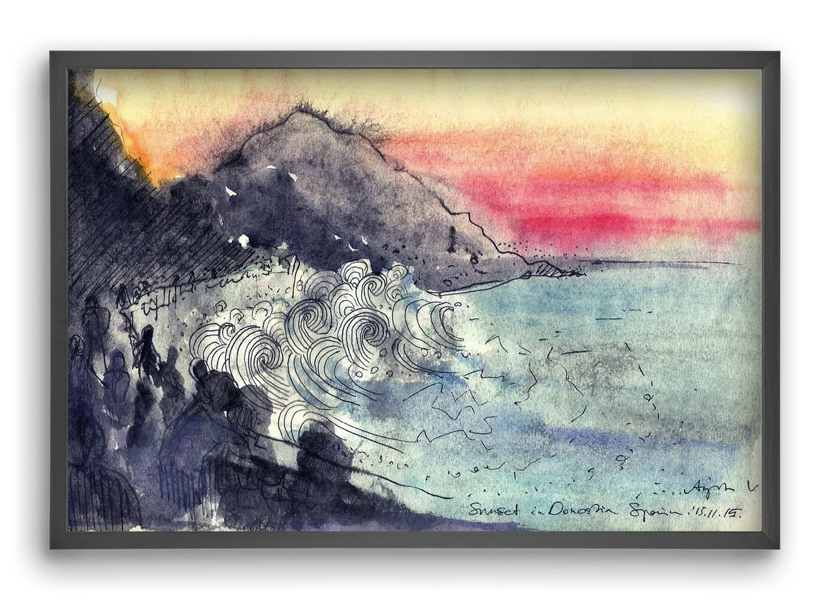SAN SEBASTIAN AQUARELLE NO.1 - artbridge