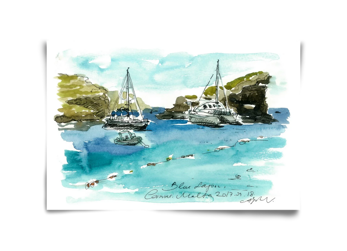MALTA AQUARELLE NO.2 - artbridge