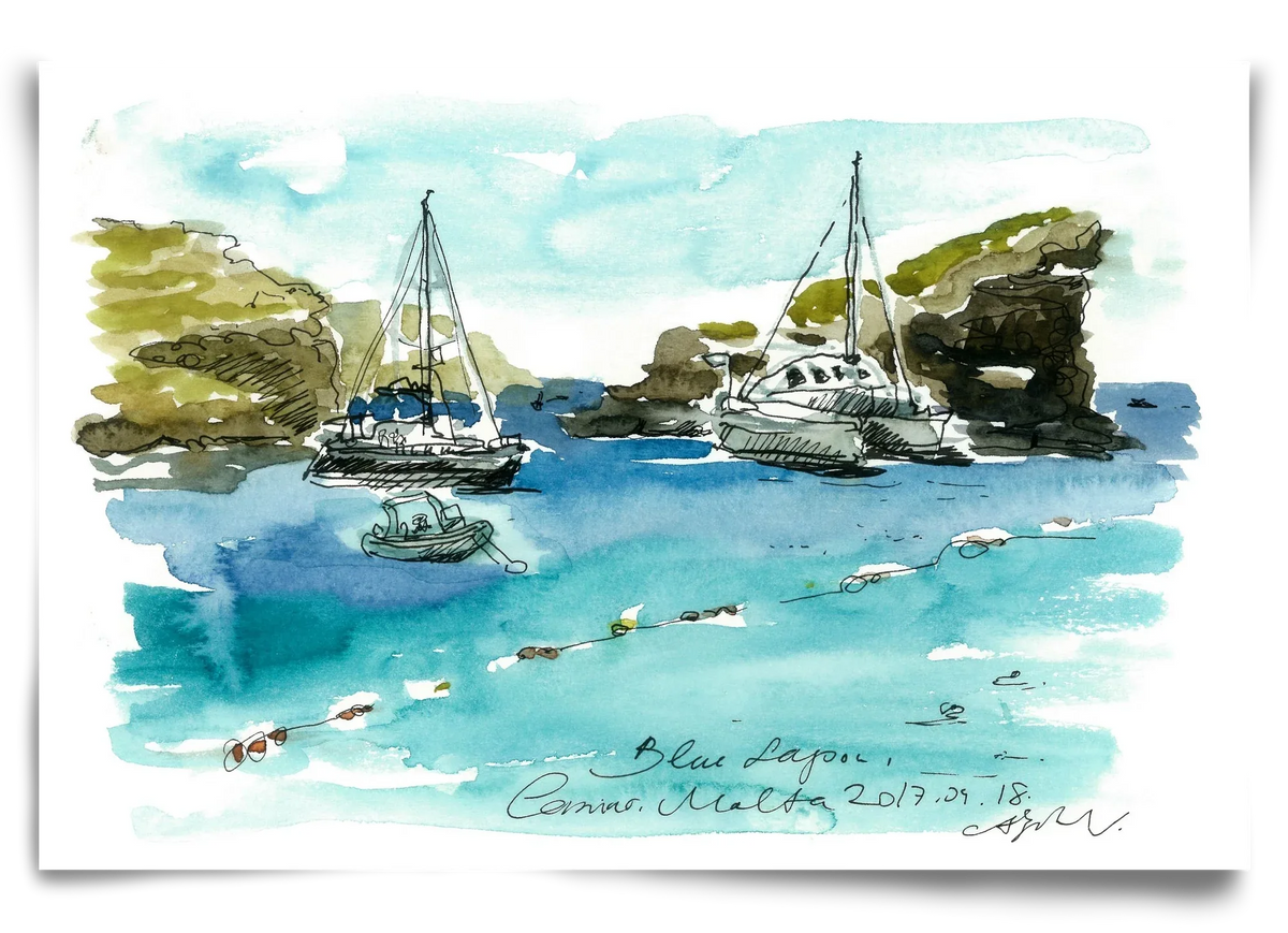 MALTA AQUARELLE NO.2 - artbridge
