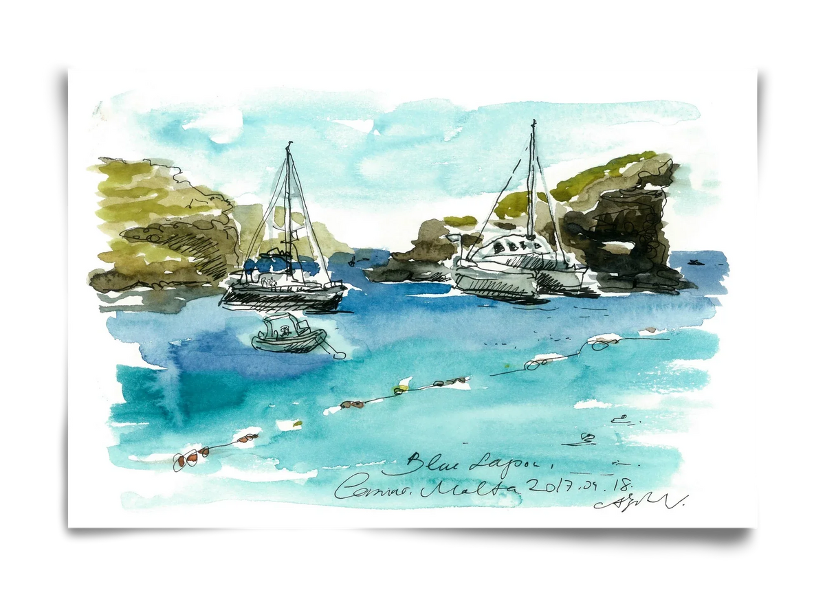 MALTA AQUARELLE NO.2 - artbridge