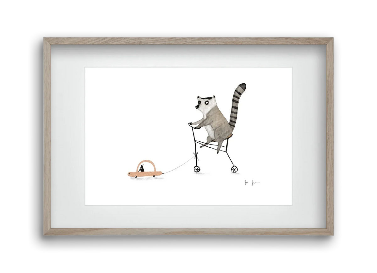 Bicikliző lemur - artbridge