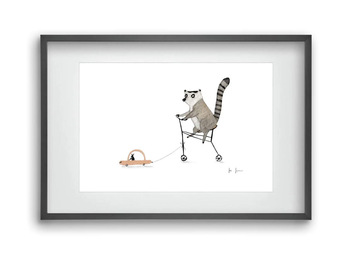 Bicikliző lemur - artbridge