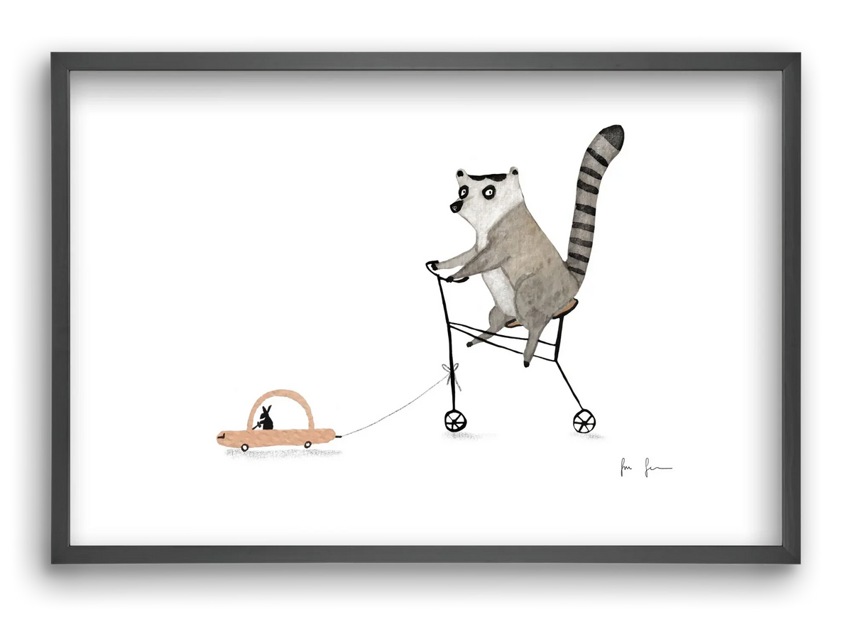 Bicikliző lemur - artbridge