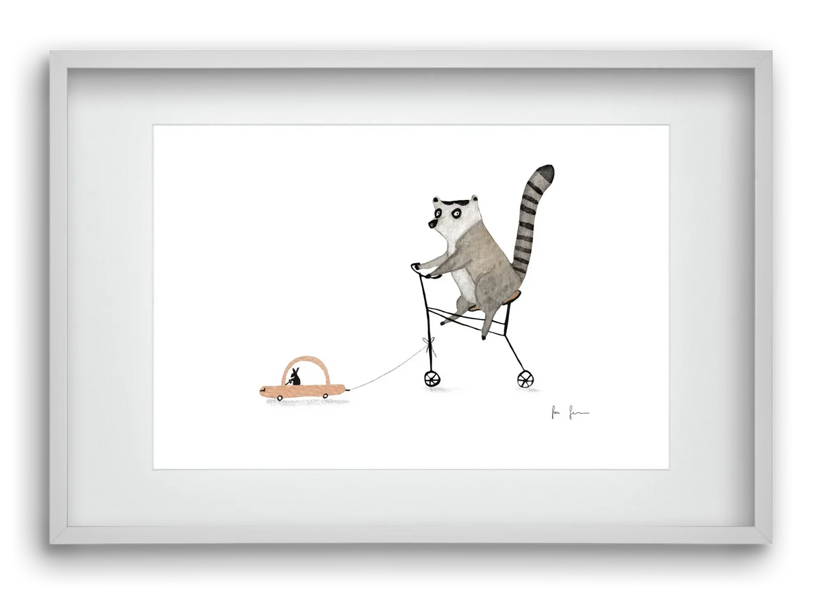 Bicikliző lemur - artbridge