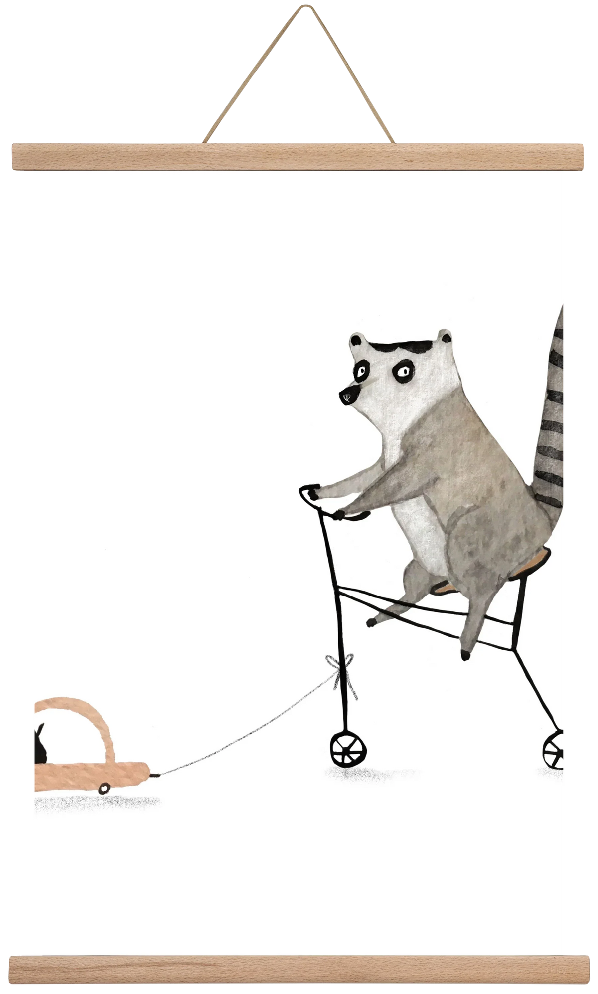 Bicikliző lemur - artbridge