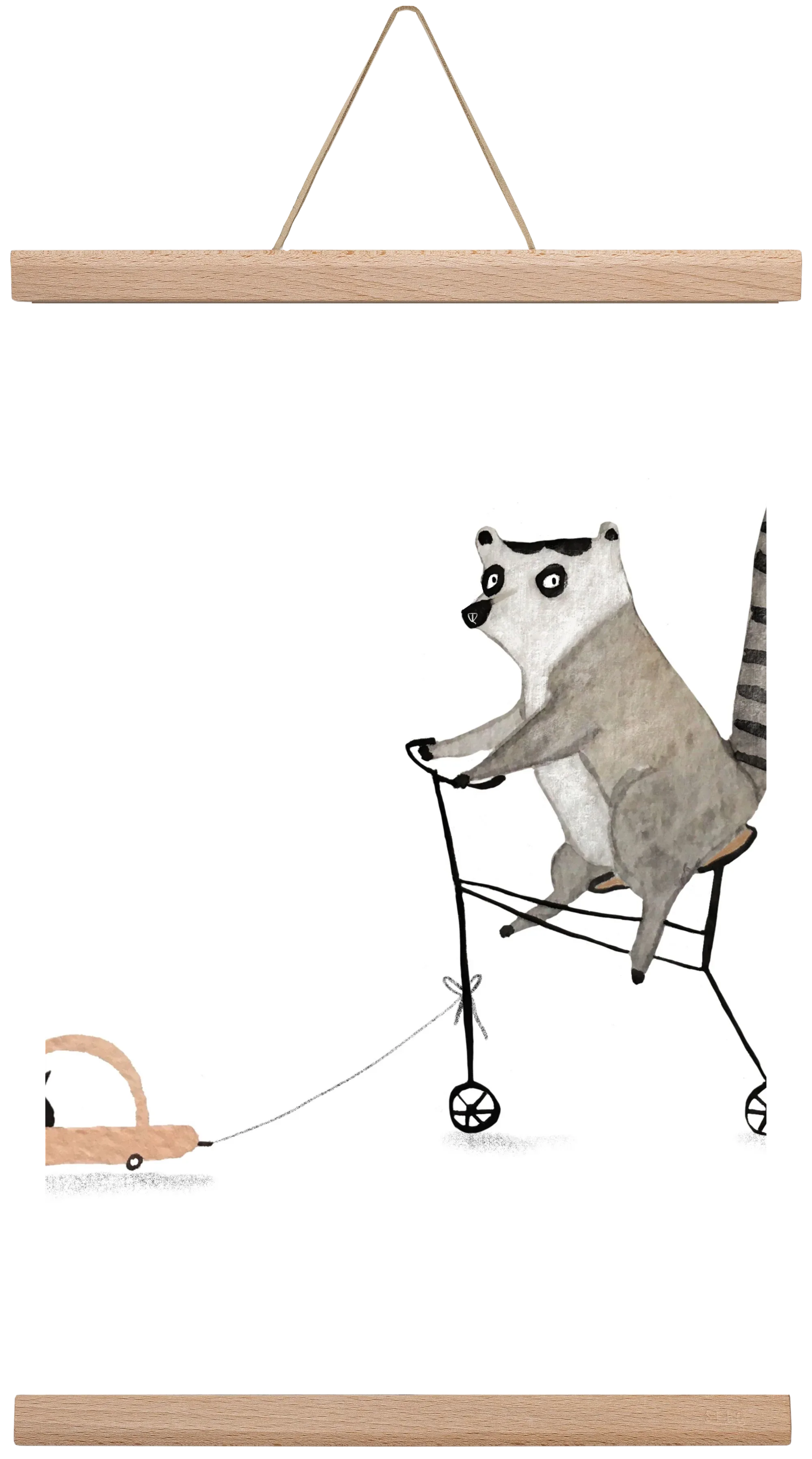 Bicikliző lemur - artbridge