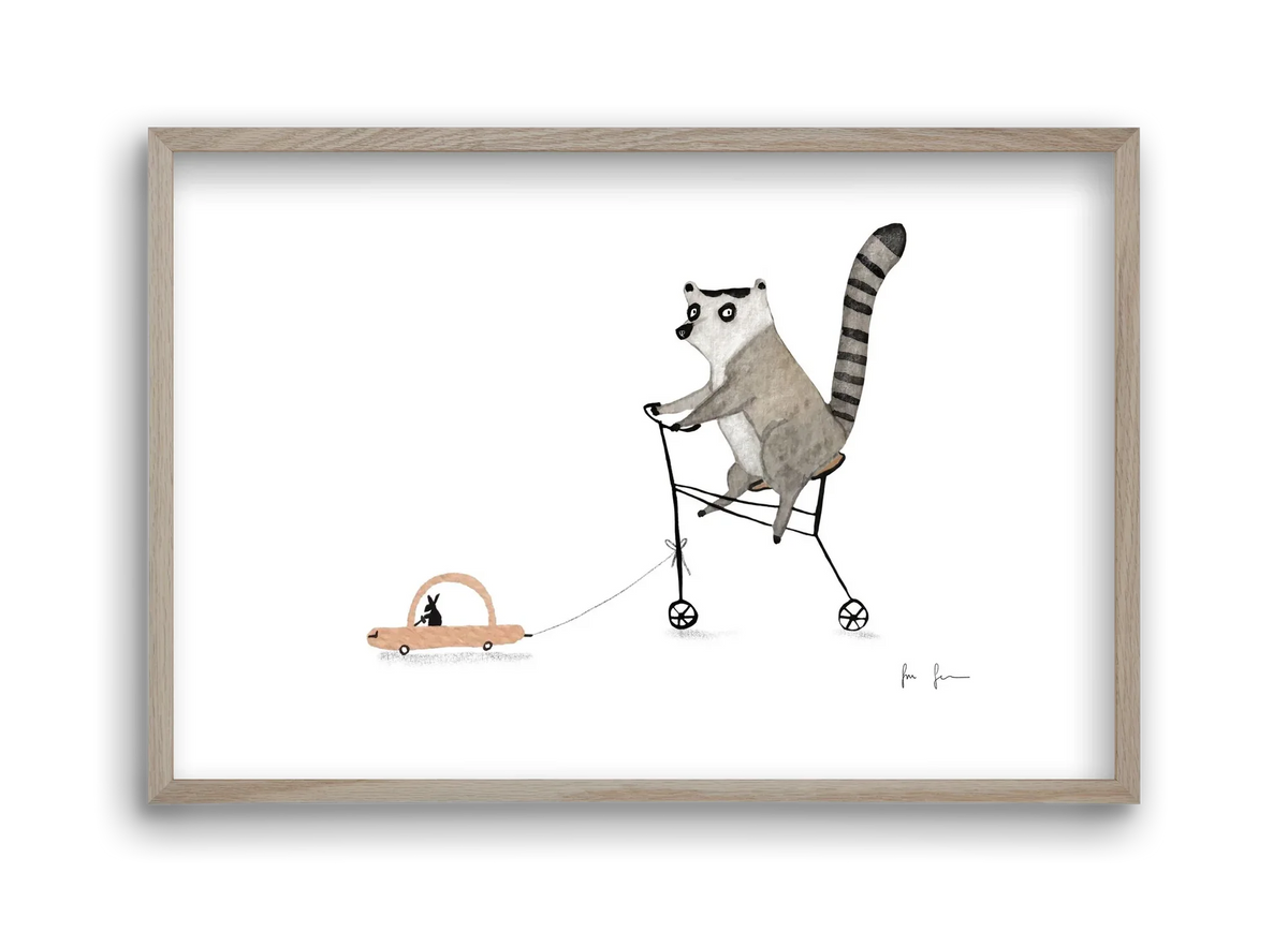 Bicikliző lemur - artbridge