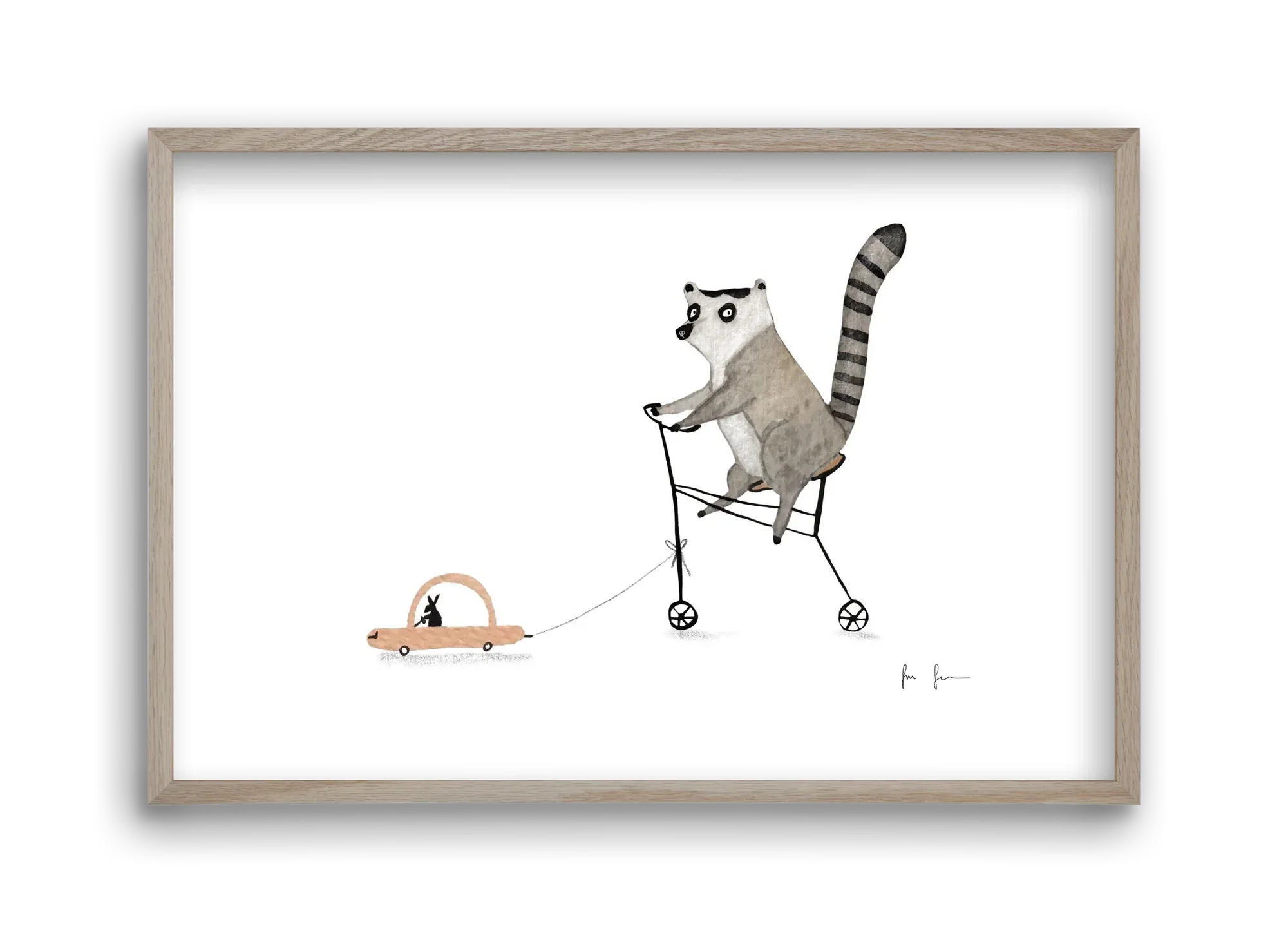 Bicikliző lemur - artbridge