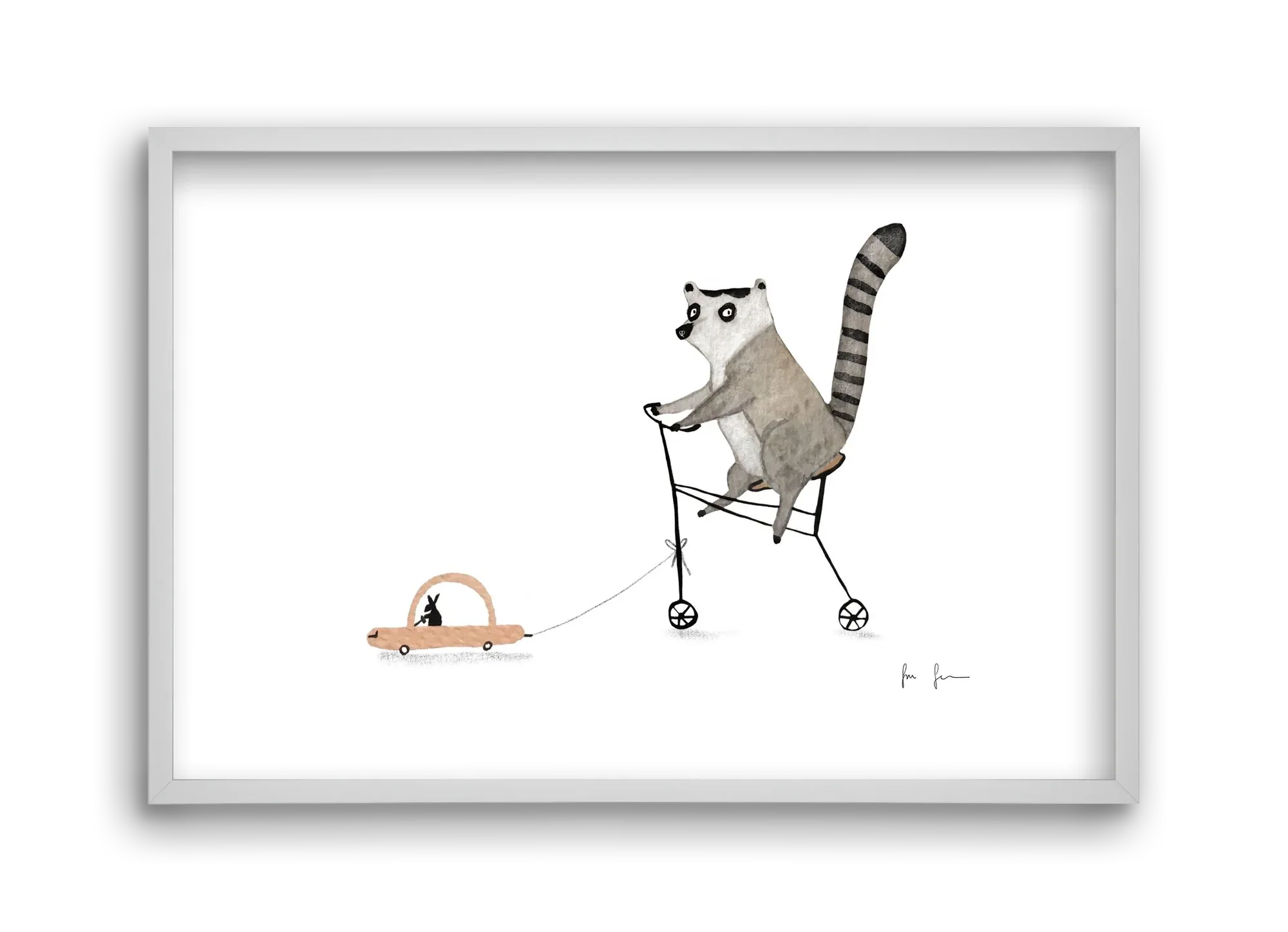 Bicikliző lemur - artbridge