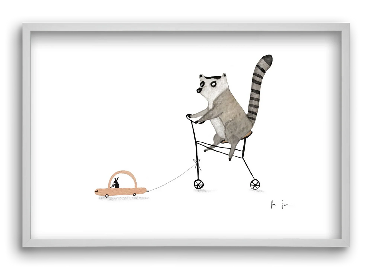 Bicikliző lemur - artbridge