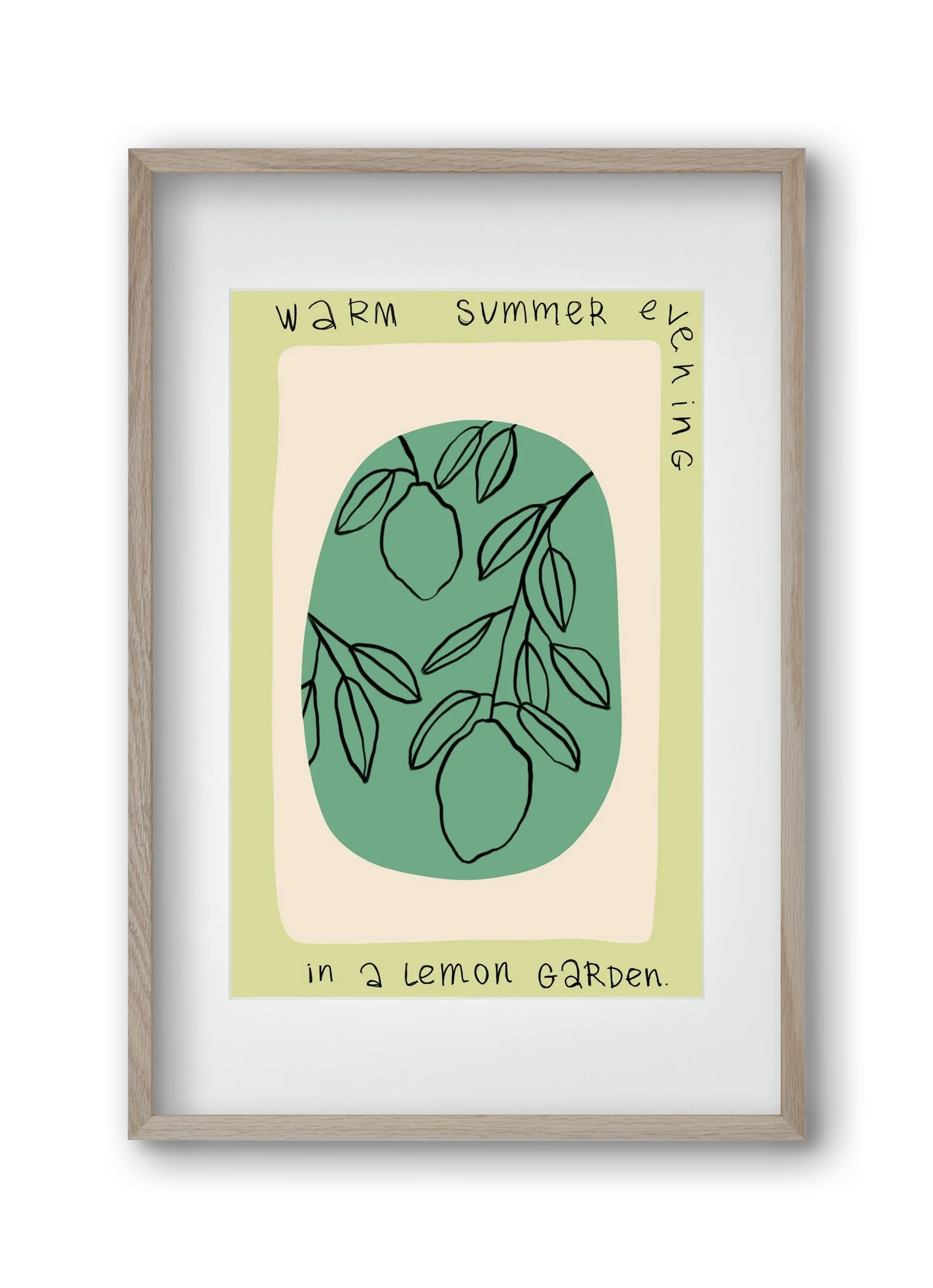 WARM SUMMER EVENING IN A LEMON GARDEN - artbridge