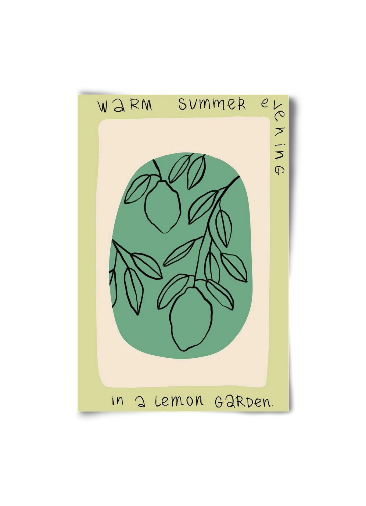 WARM SUMMER EVENING IN A LEMON GARDEN - artbridge