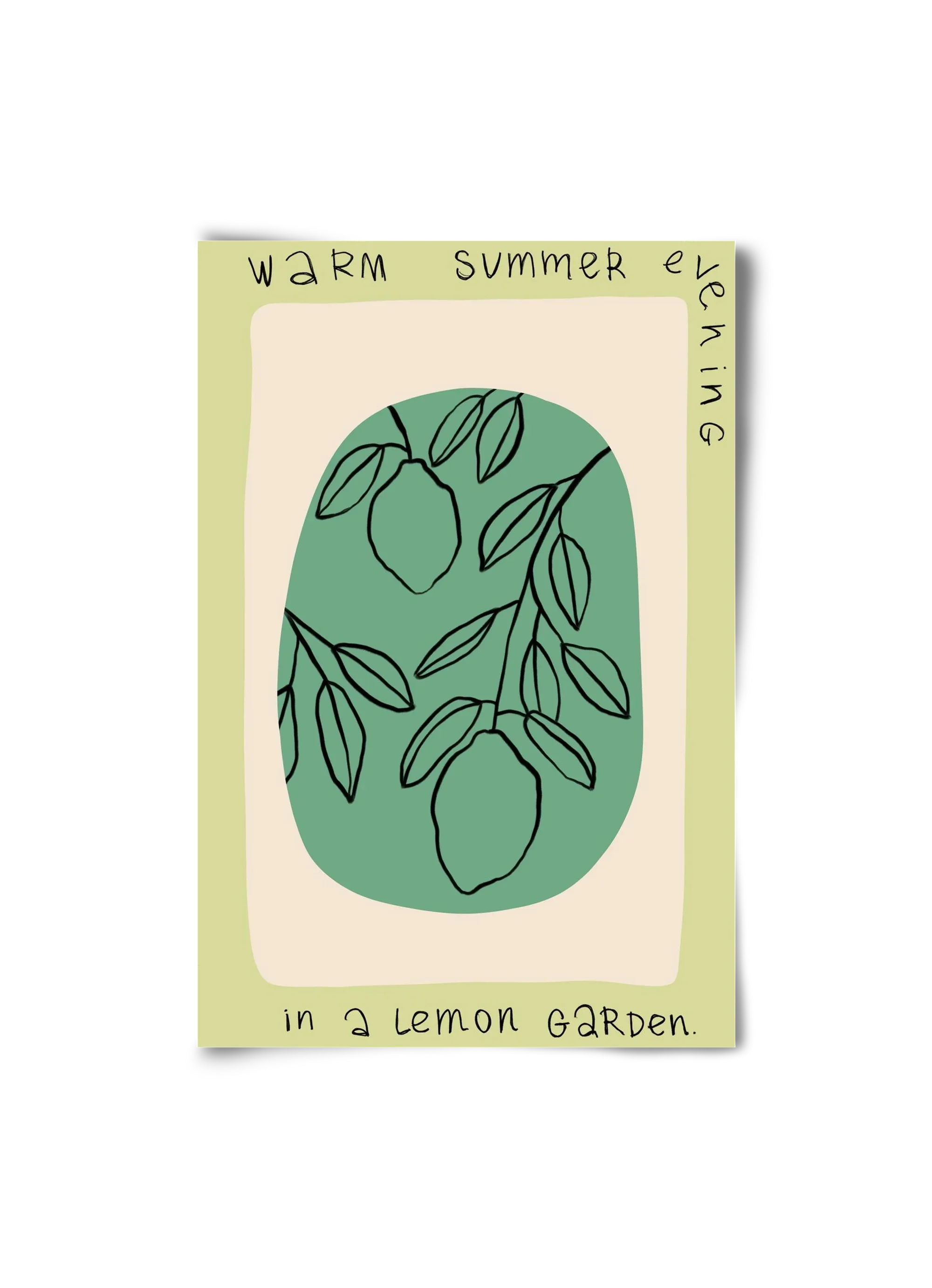 WARM SUMMER EVENING IN A LEMON GARDEN - artbridge
