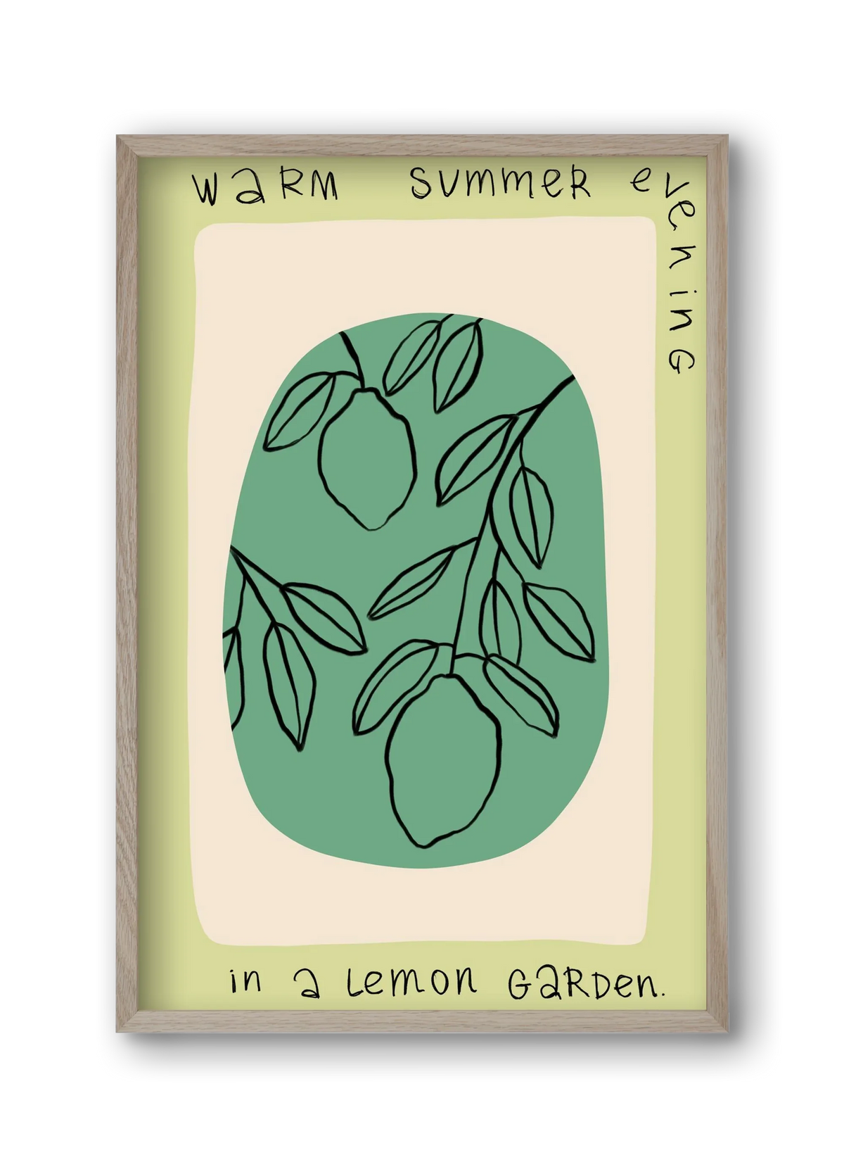 WARM SUMMER EVENING IN A LEMON GARDEN - artbridge