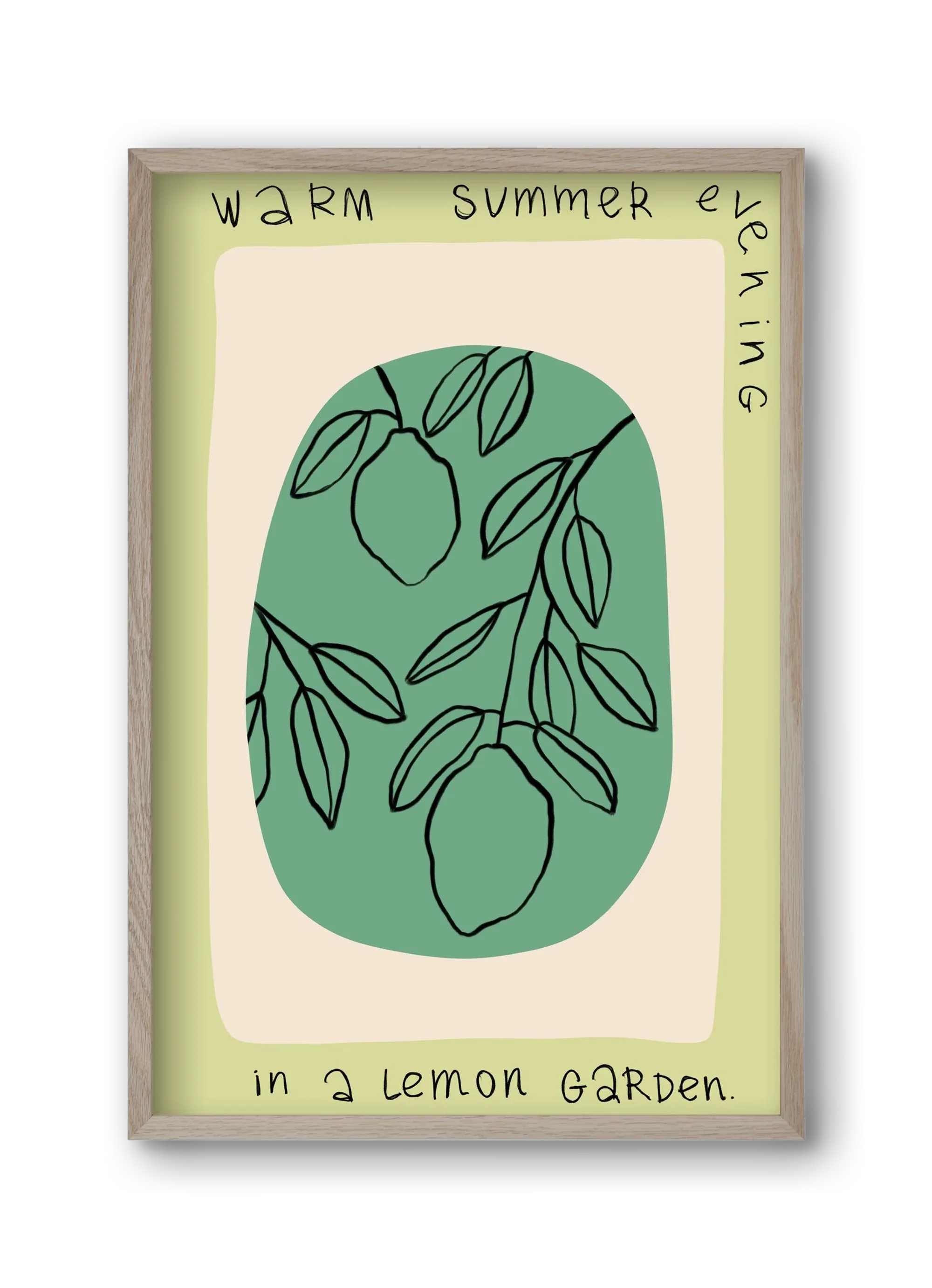 WARM SUMMER EVENING IN A LEMON GARDEN - artbridge
