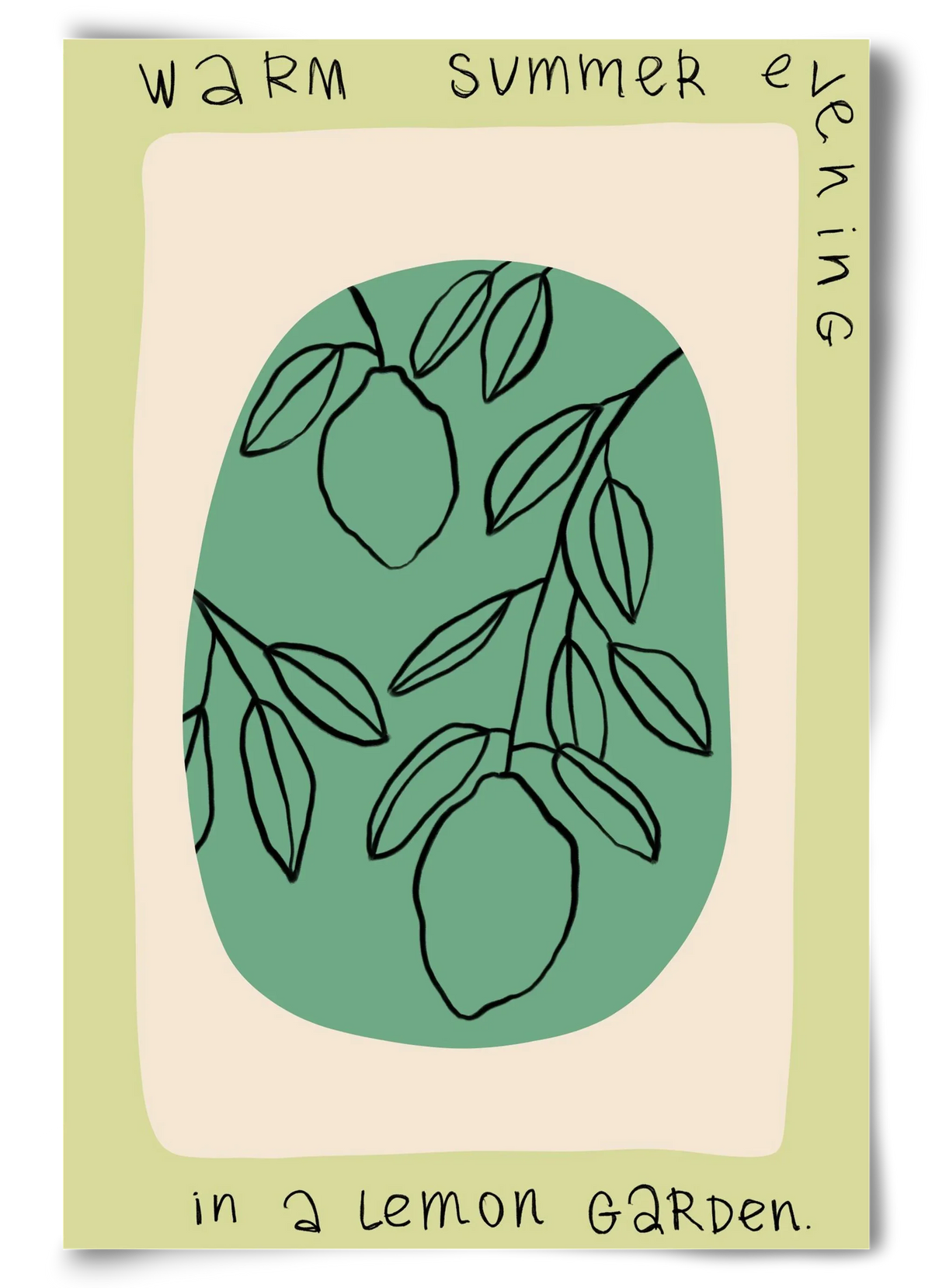 WARM SUMMER EVENING IN A LEMON GARDEN - artbridge