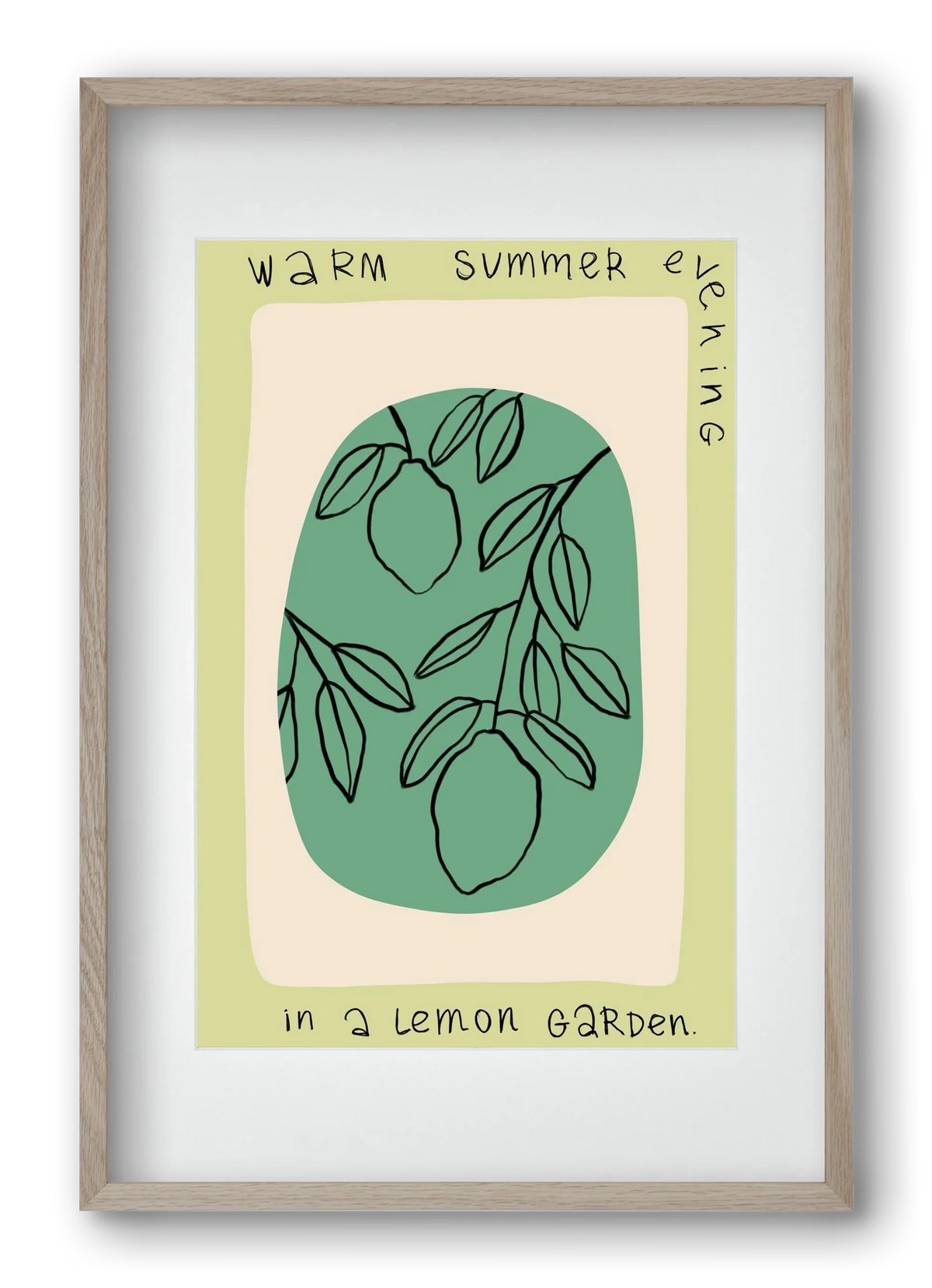 WARM SUMMER EVENING IN A LEMON GARDEN - artbridge