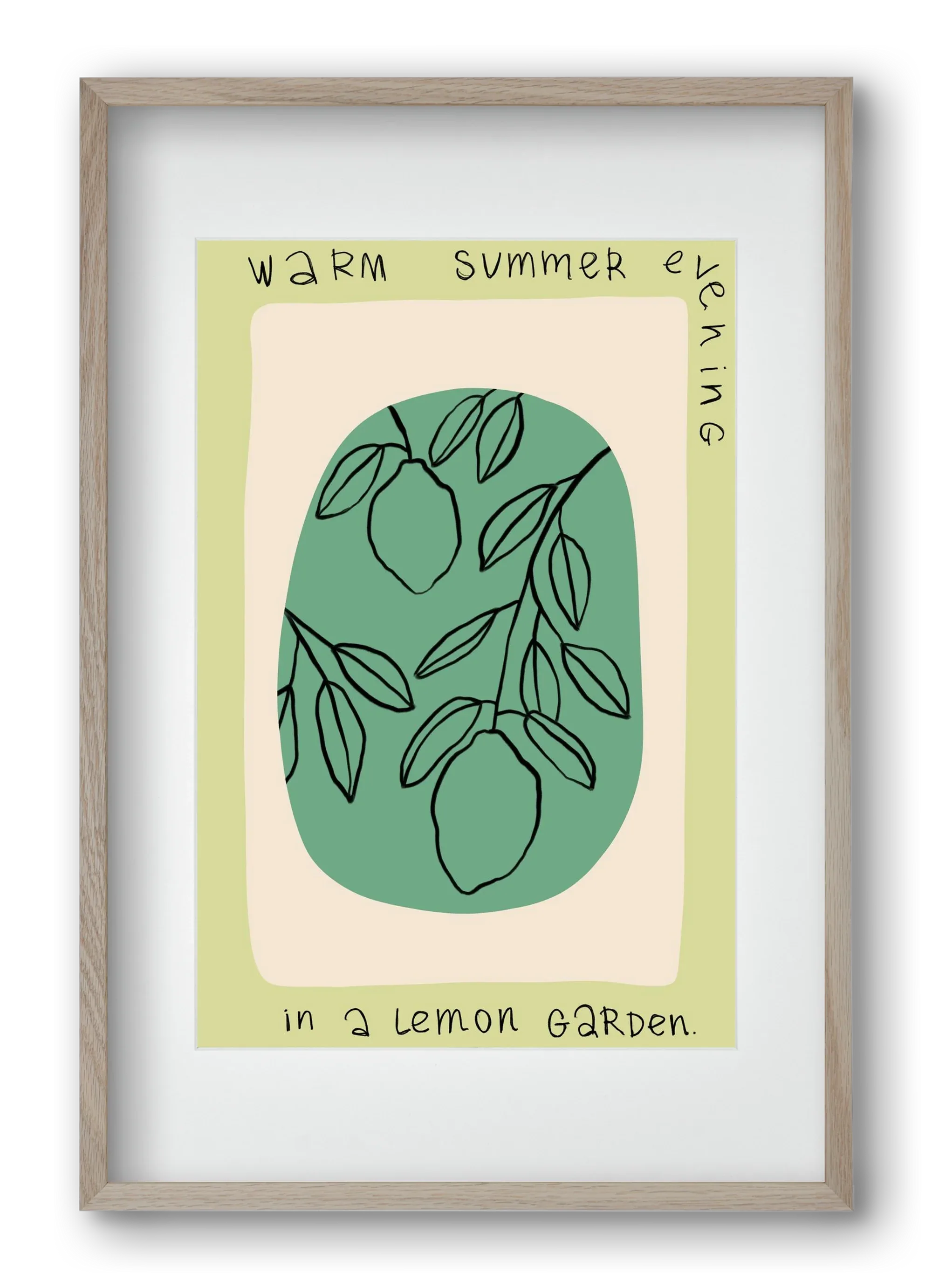 WARM SUMMER EVENING IN A LEMON GARDEN - artbridge