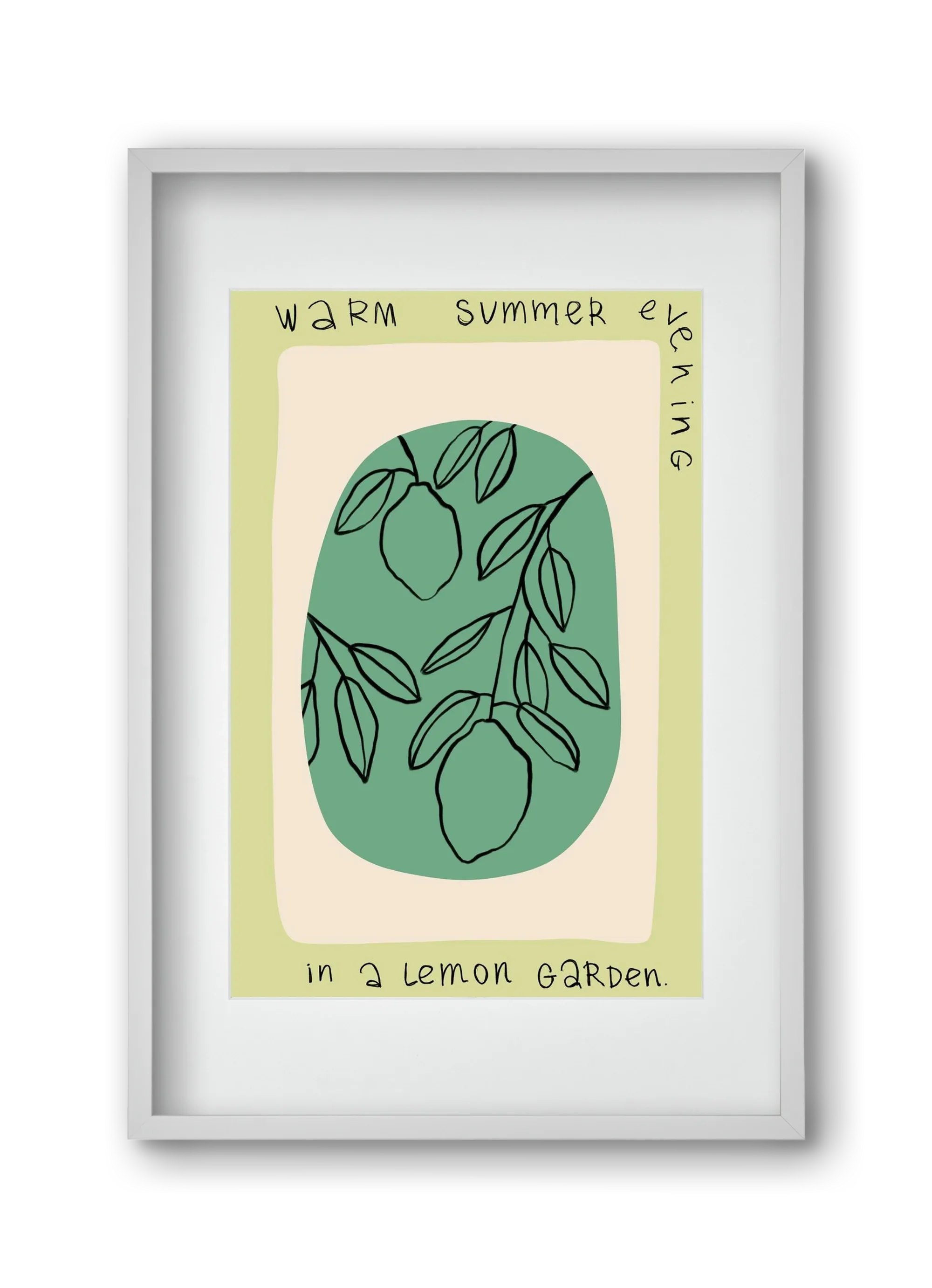 WARM SUMMER EVENING IN A LEMON GARDEN - artbridge