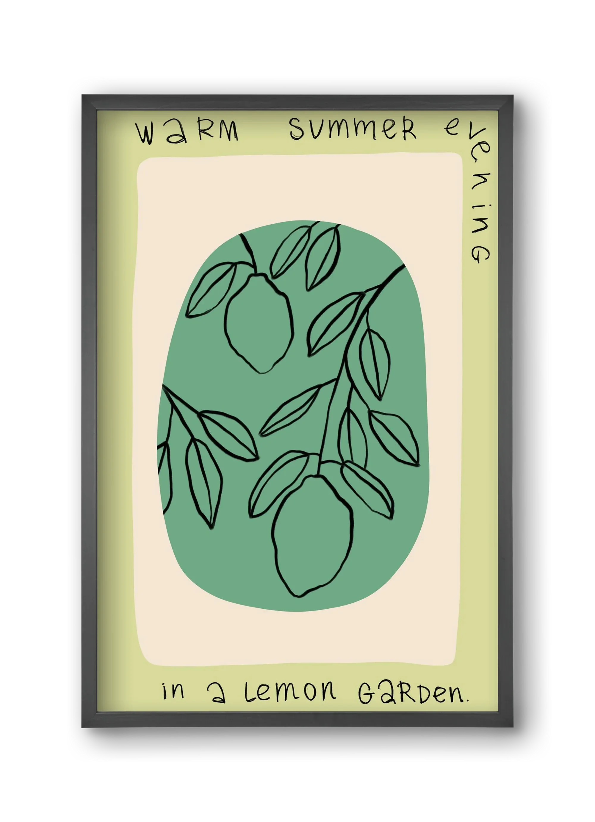 WARM SUMMER EVENING IN A LEMON GARDEN - artbridge