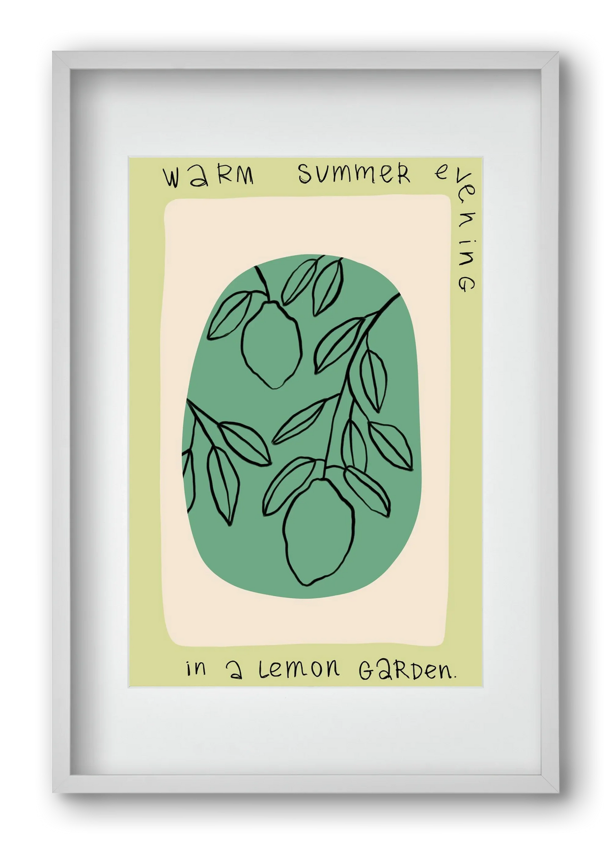 WARM SUMMER EVENING IN A LEMON GARDEN - artbridge