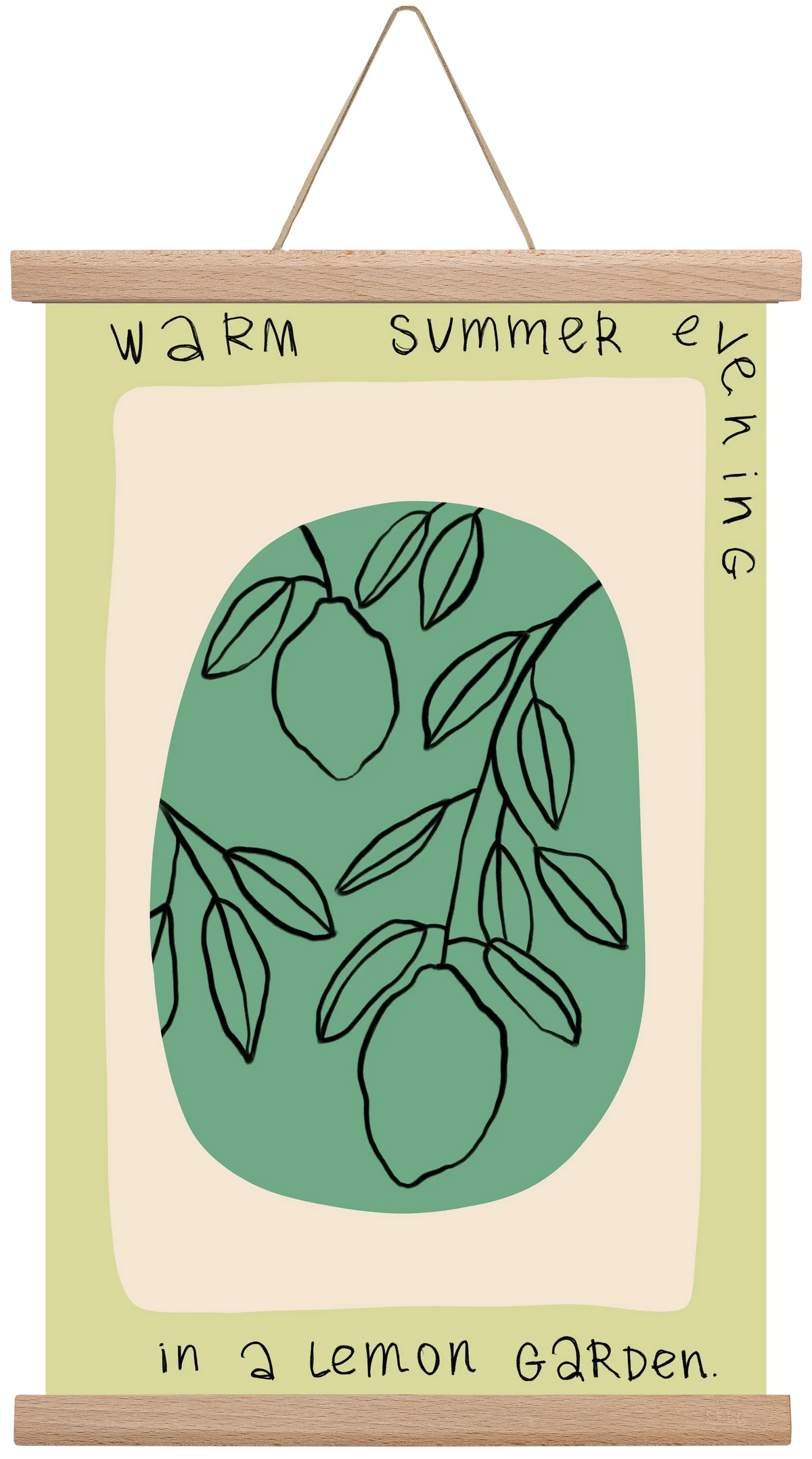 WARM SUMMER EVENING IN A LEMON GARDEN - artbridge