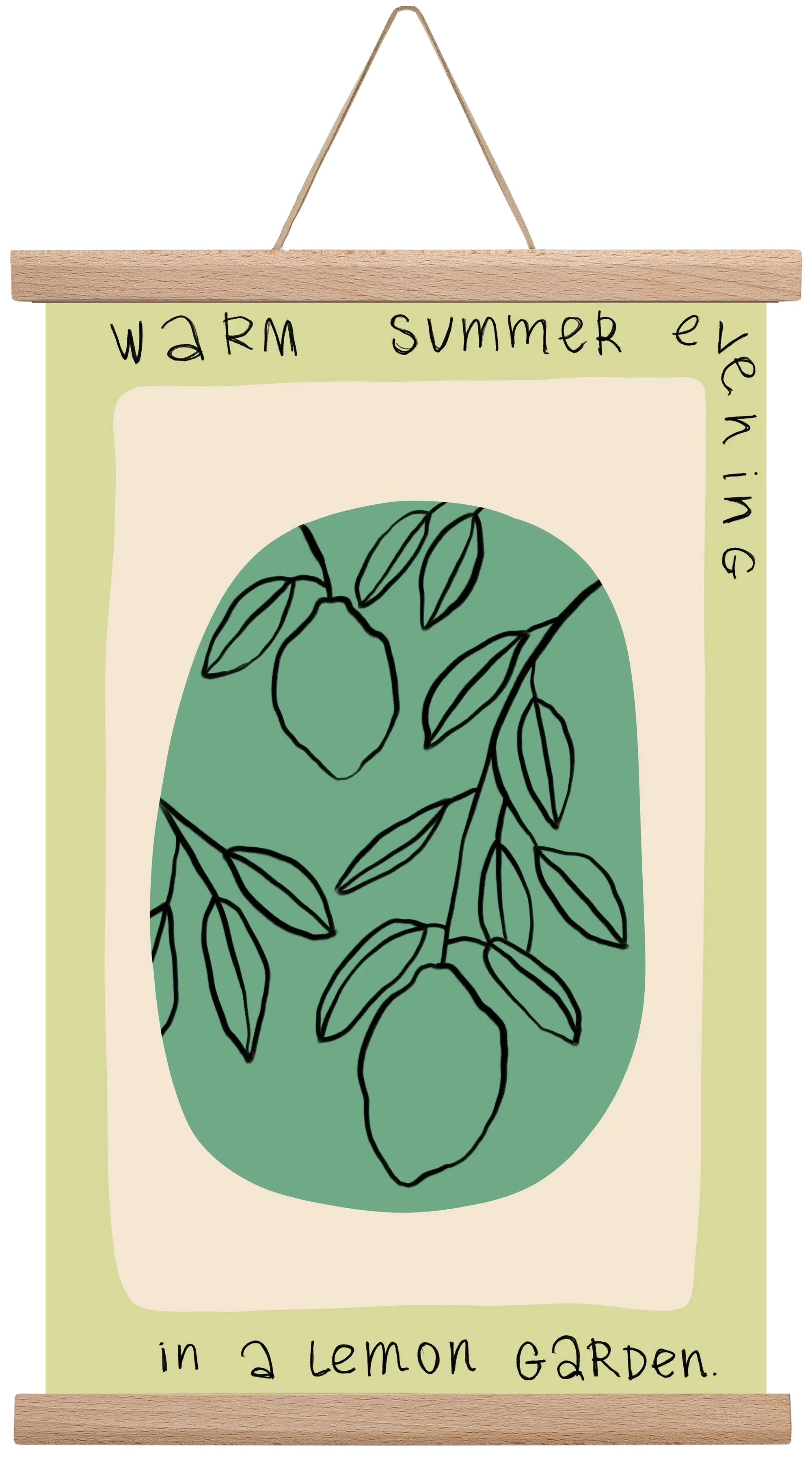 WARM SUMMER EVENING IN A LEMON GARDEN - artbridge