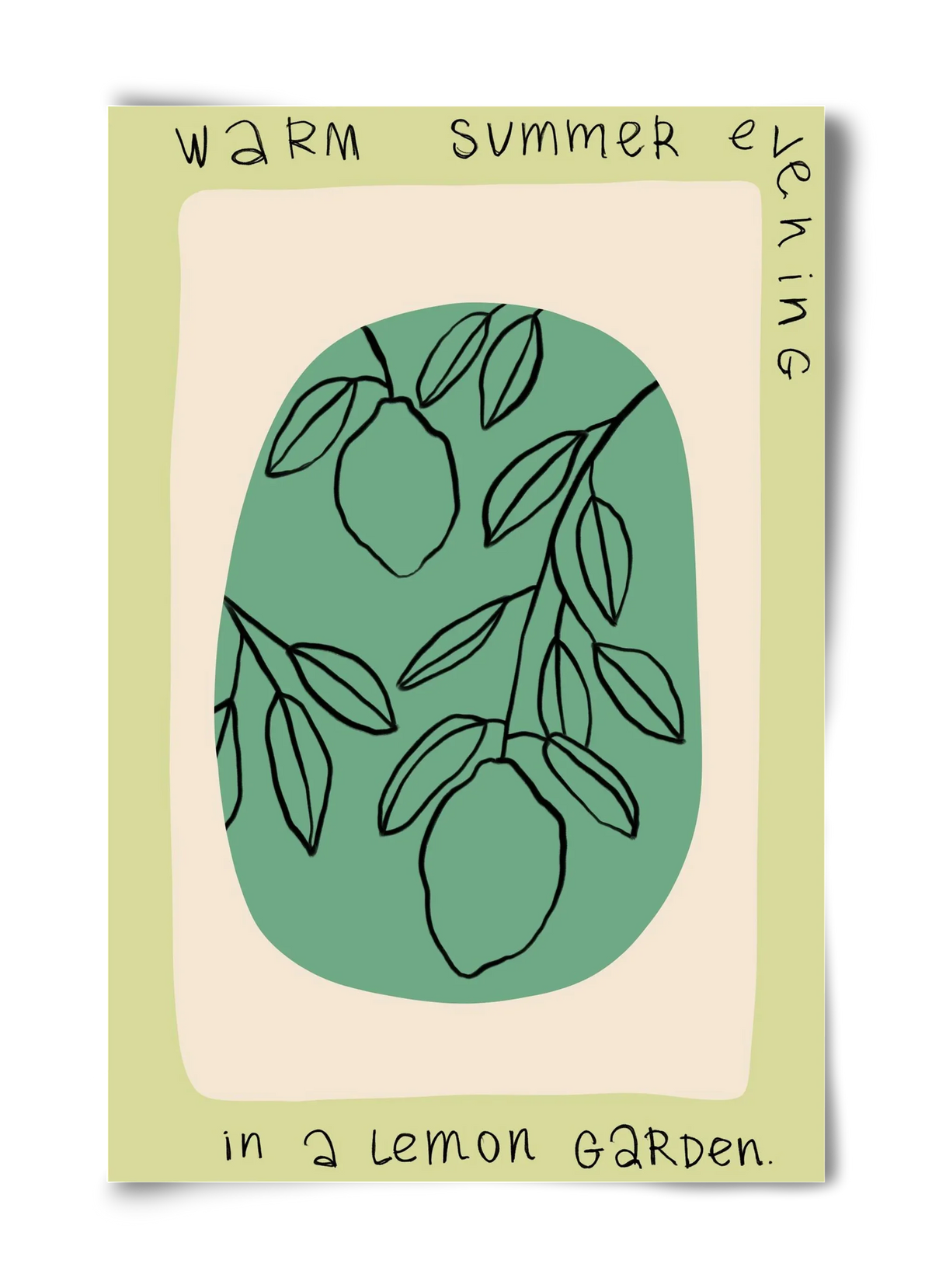 WARM SUMMER EVENING IN A LEMON GARDEN - artbridge