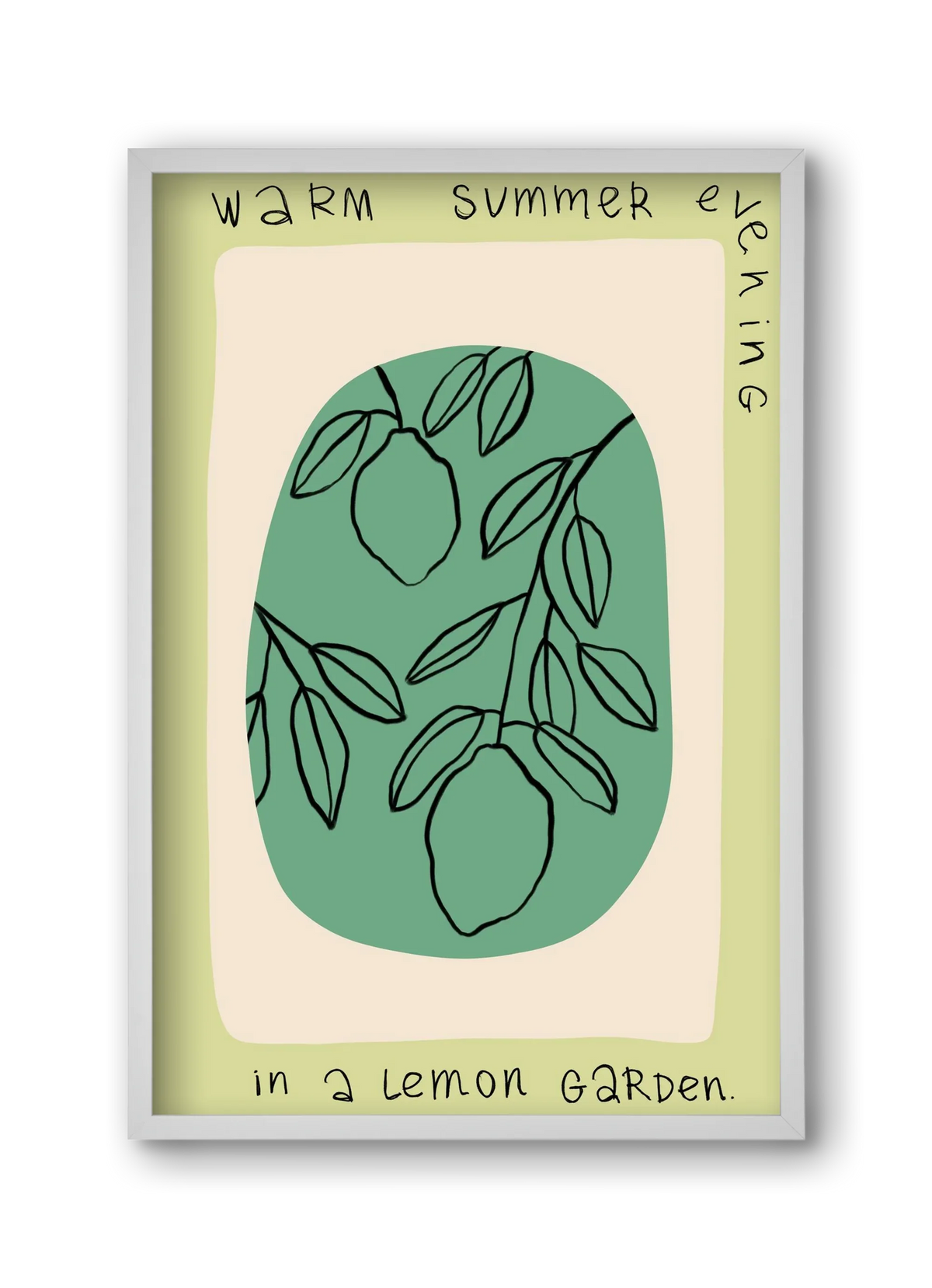 WARM SUMMER EVENING IN A LEMON GARDEN - artbridge