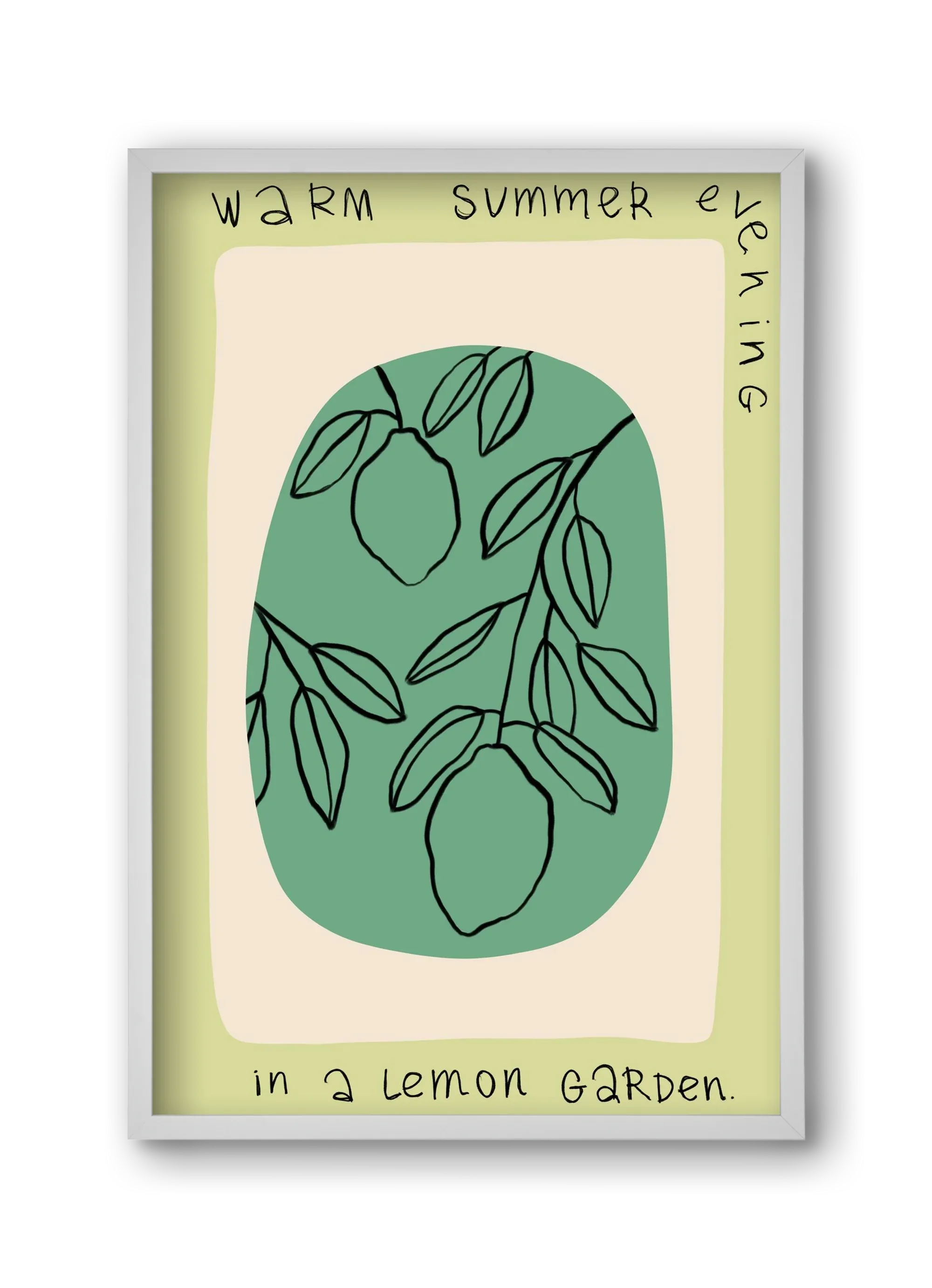 WARM SUMMER EVENING IN A LEMON GARDEN - artbridge