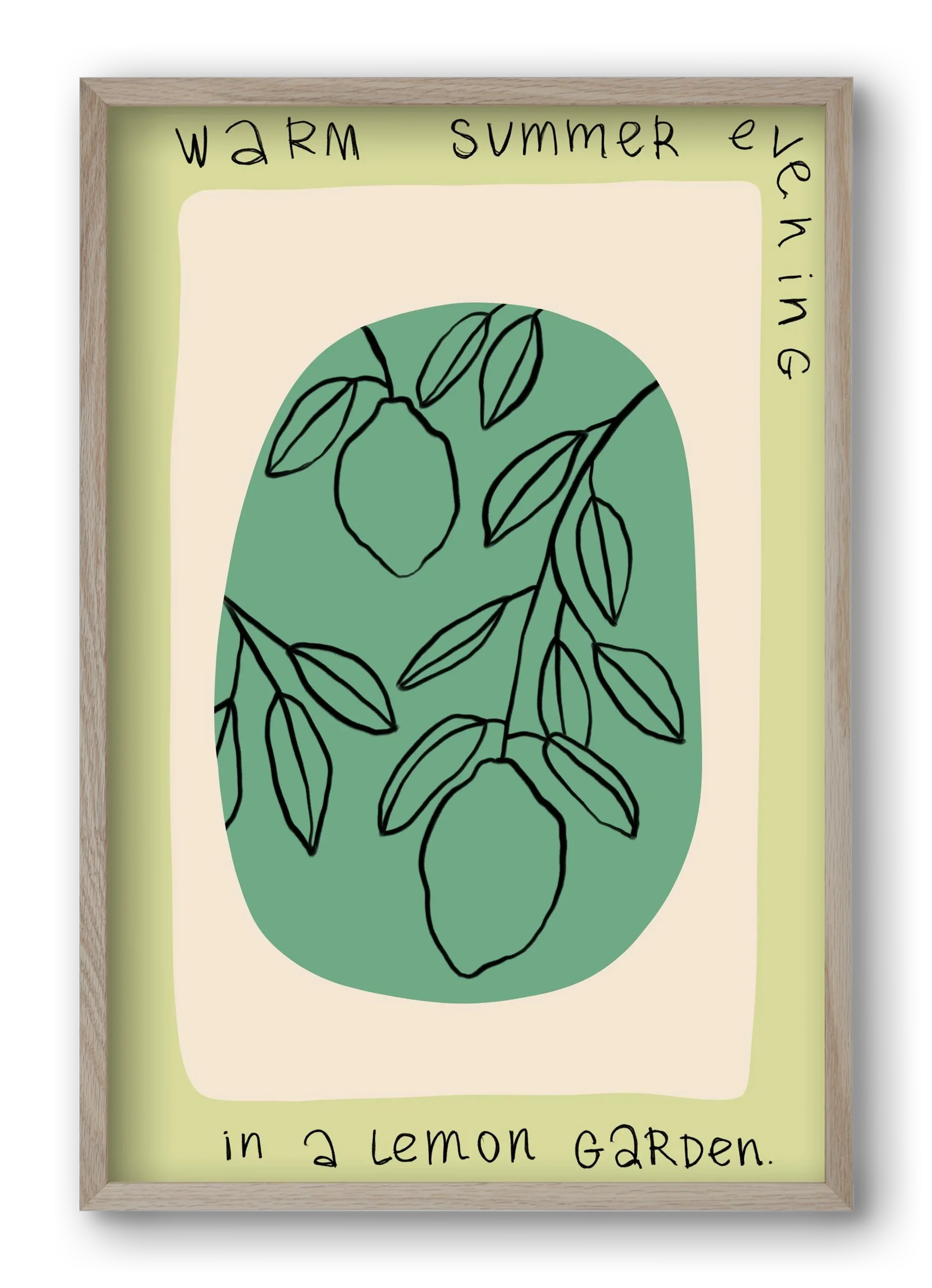 WARM SUMMER EVENING IN A LEMON GARDEN - artbridge