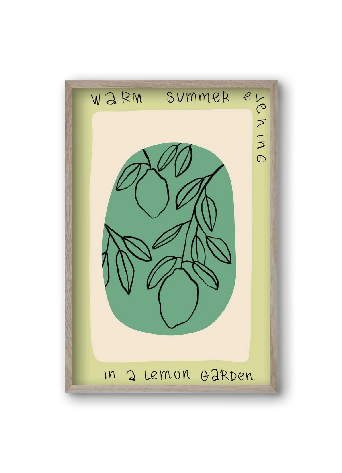 WARM SUMMER EVENING IN A LEMON GARDEN - artbridge