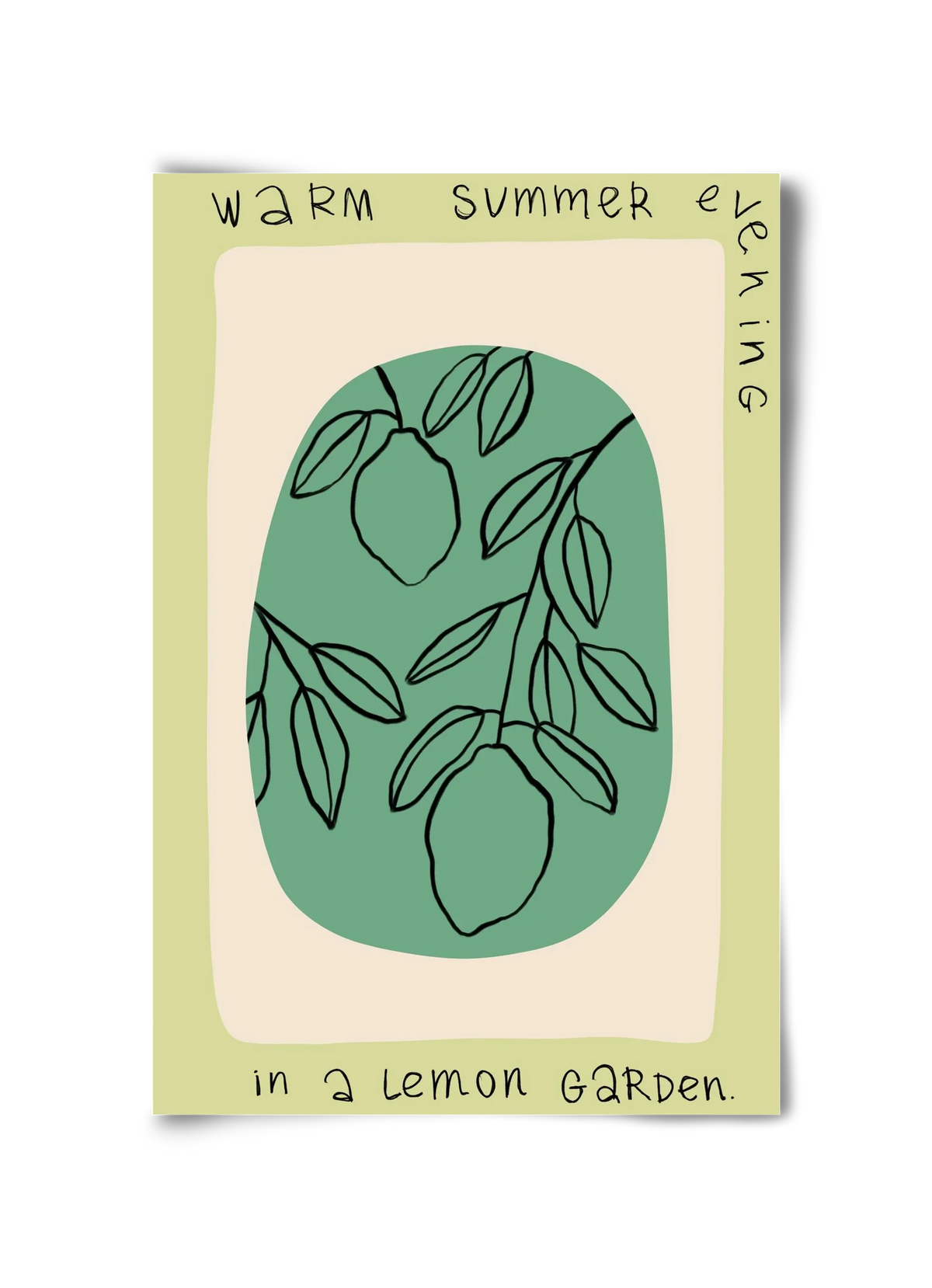 WARM SUMMER EVENING IN A LEMON GARDEN - artbridge