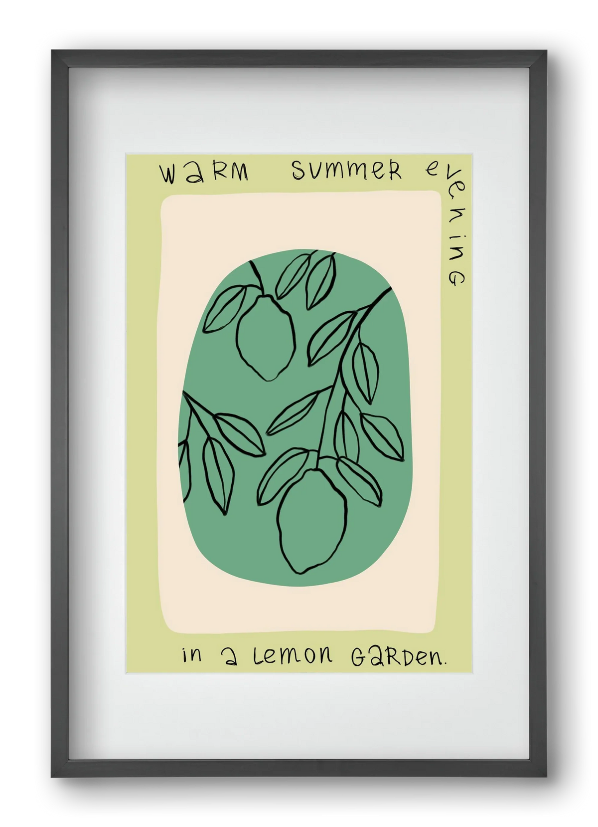 WARM SUMMER EVENING IN A LEMON GARDEN - artbridge