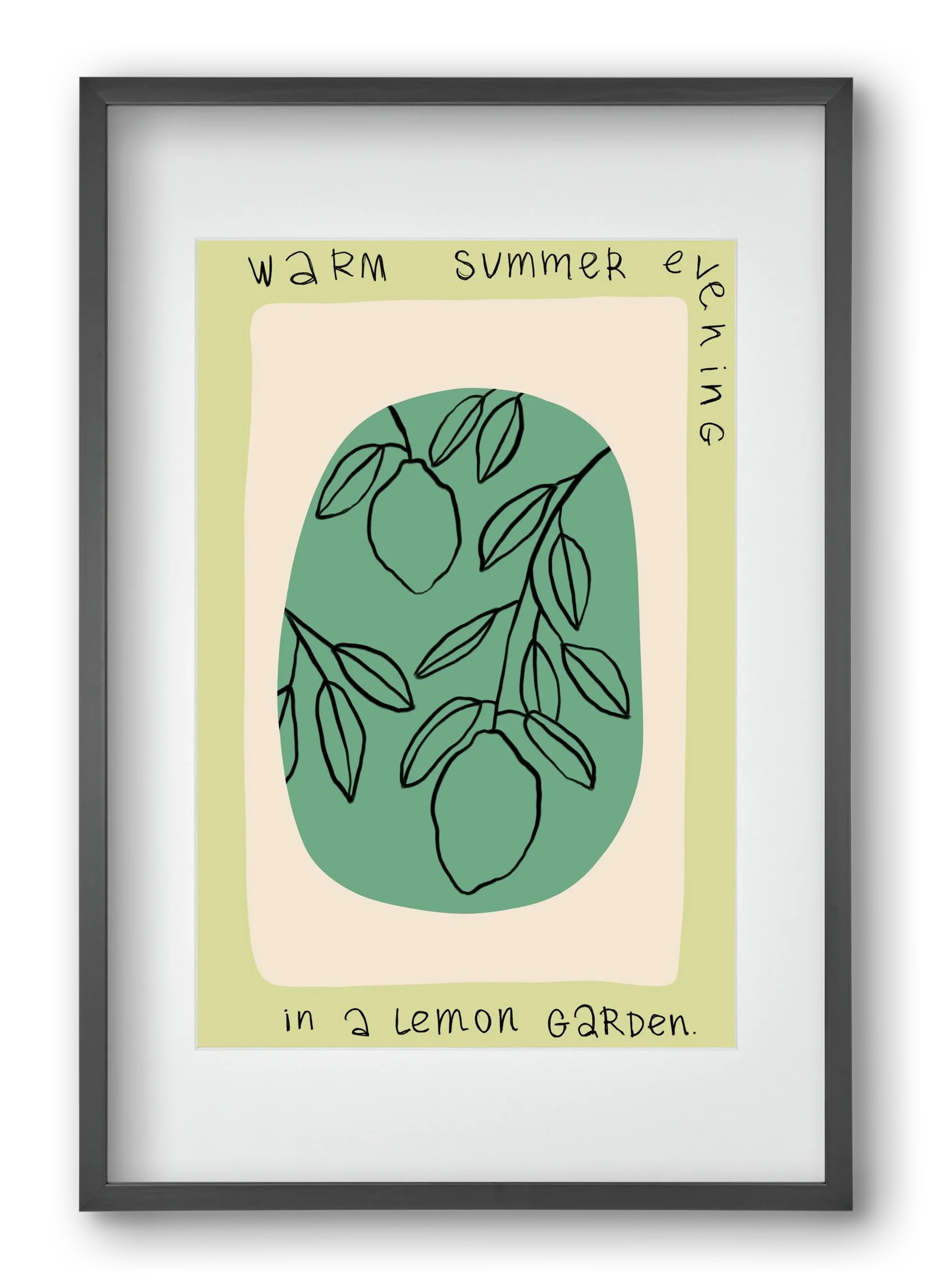WARM SUMMER EVENING IN A LEMON GARDEN - artbridge