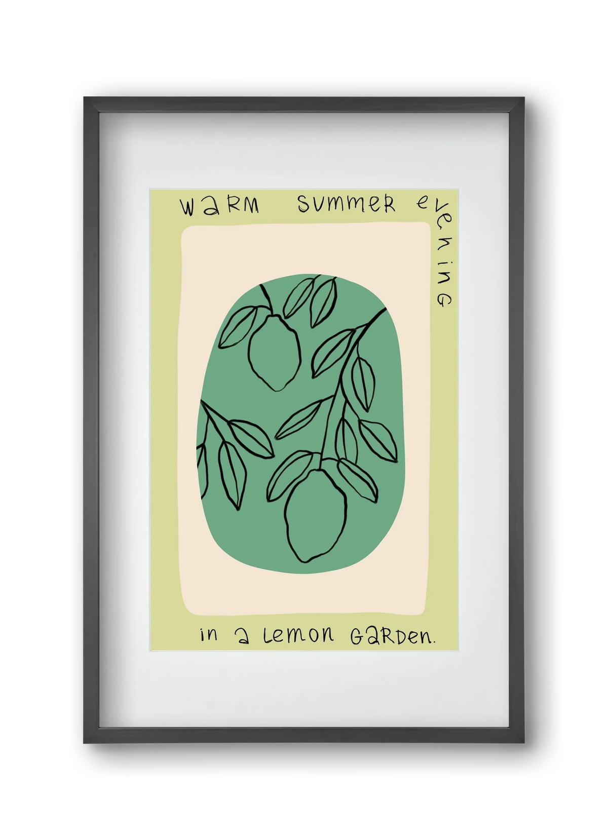 WARM SUMMER EVENING IN A LEMON GARDEN - artbridge