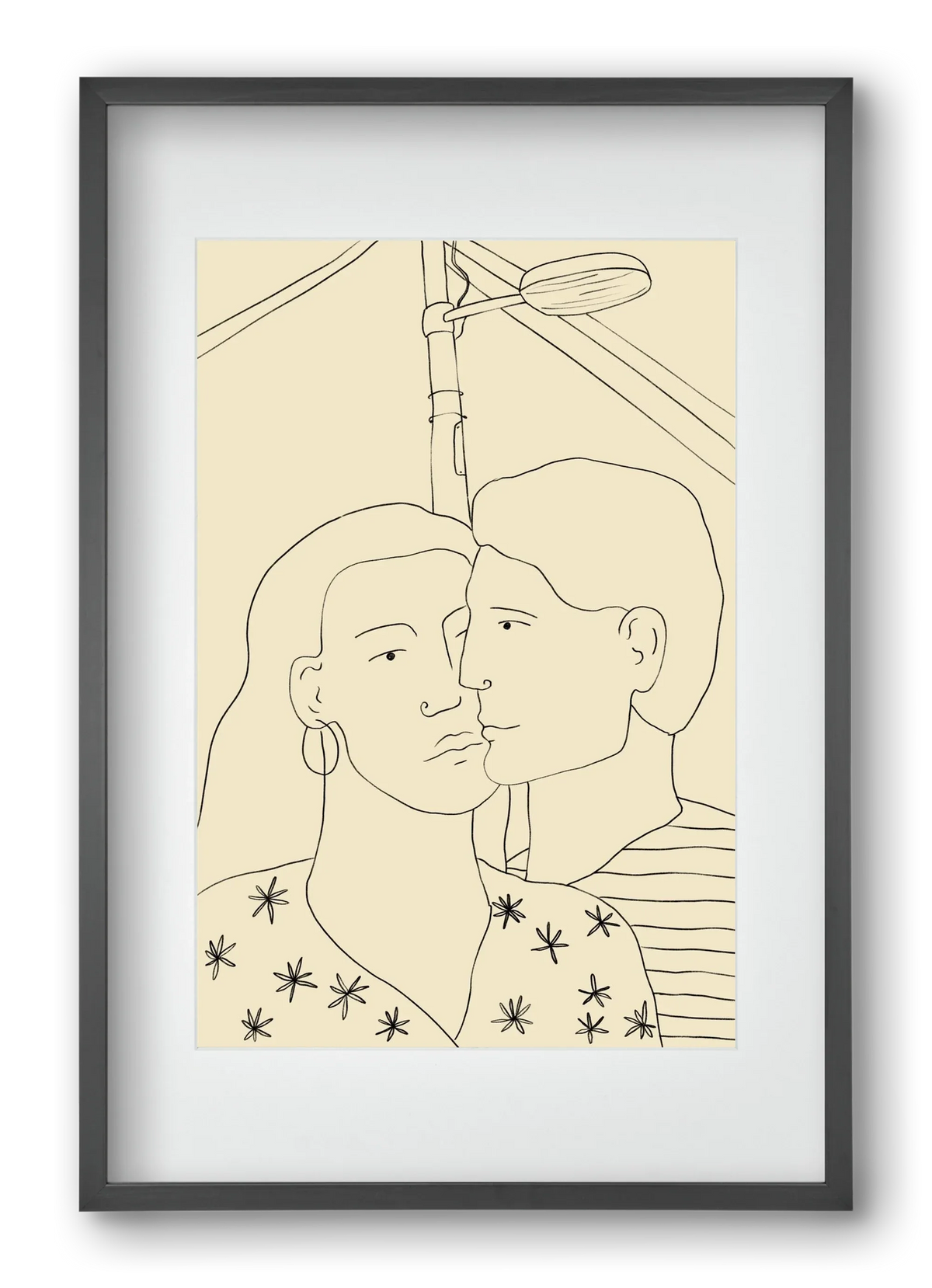COUPLE IN LOVE UNDER A STREET SIGN - artbridge