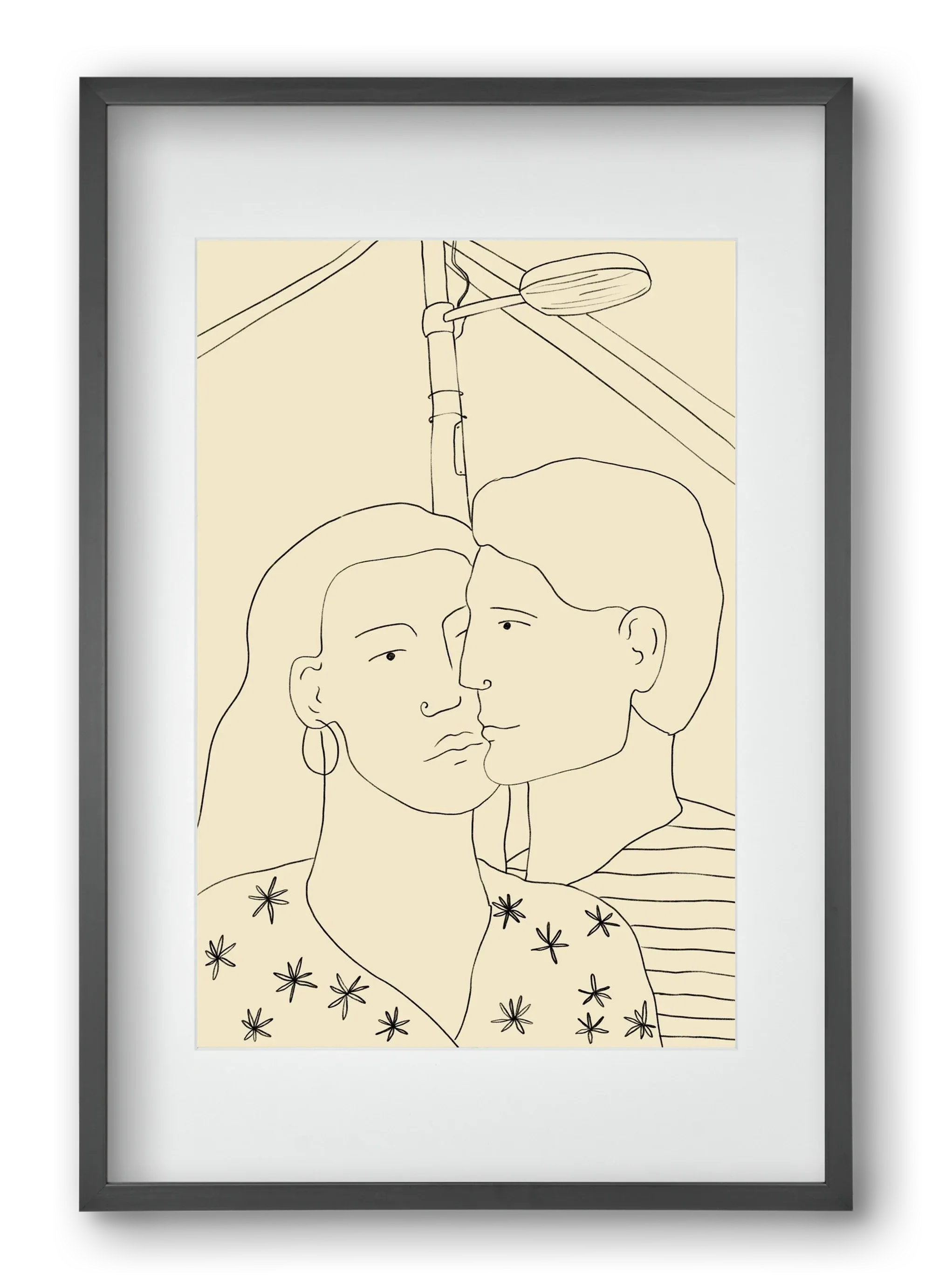 COUPLE IN LOVE UNDER A STREET SIGN - artbridge