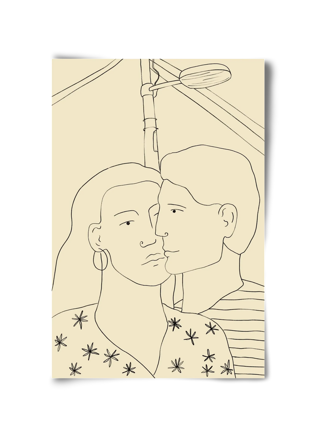 COUPLE IN LOVE UNDER A STREET SIGN - artbridge