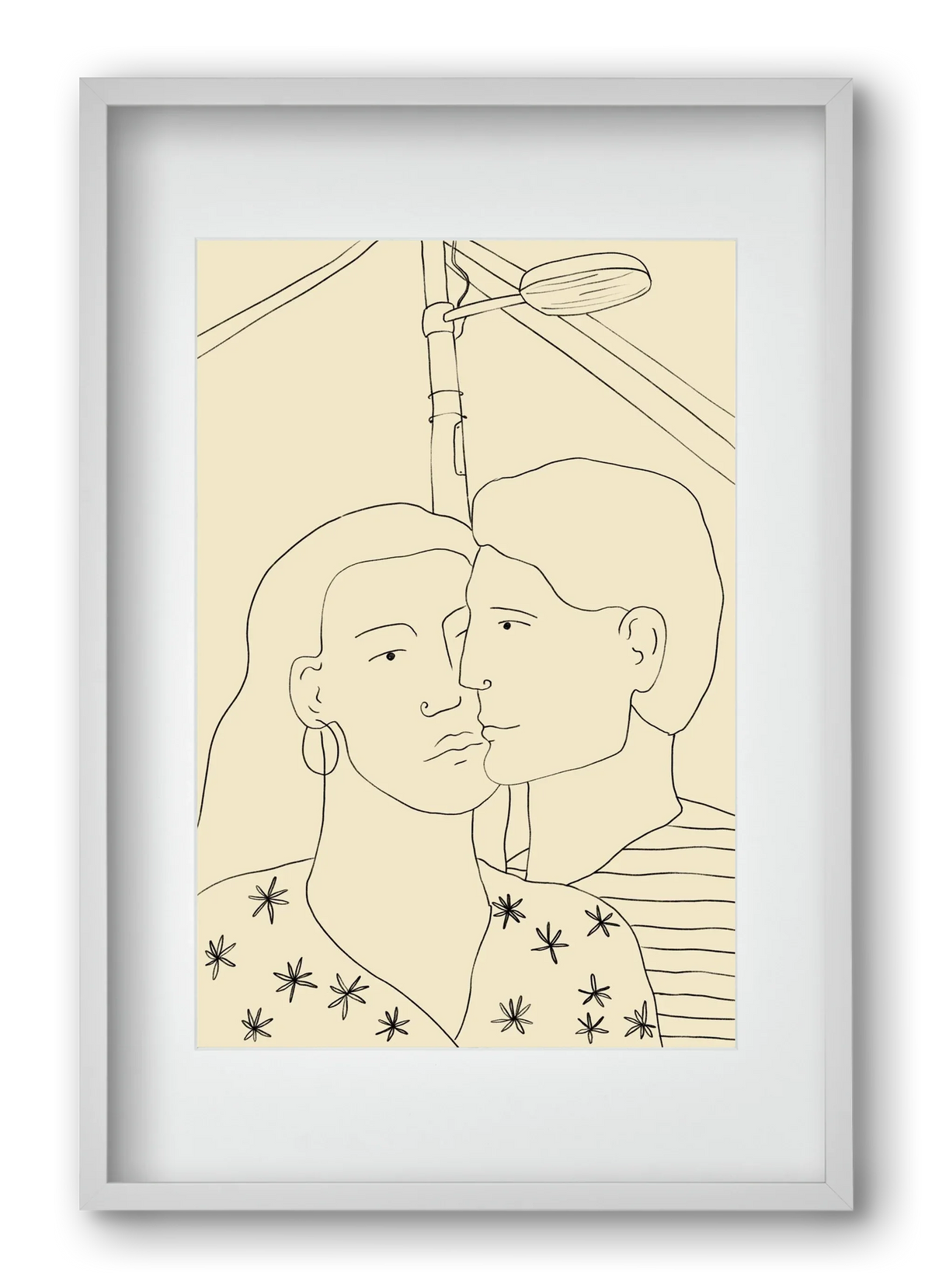 COUPLE IN LOVE UNDER A STREET SIGN - artbridge