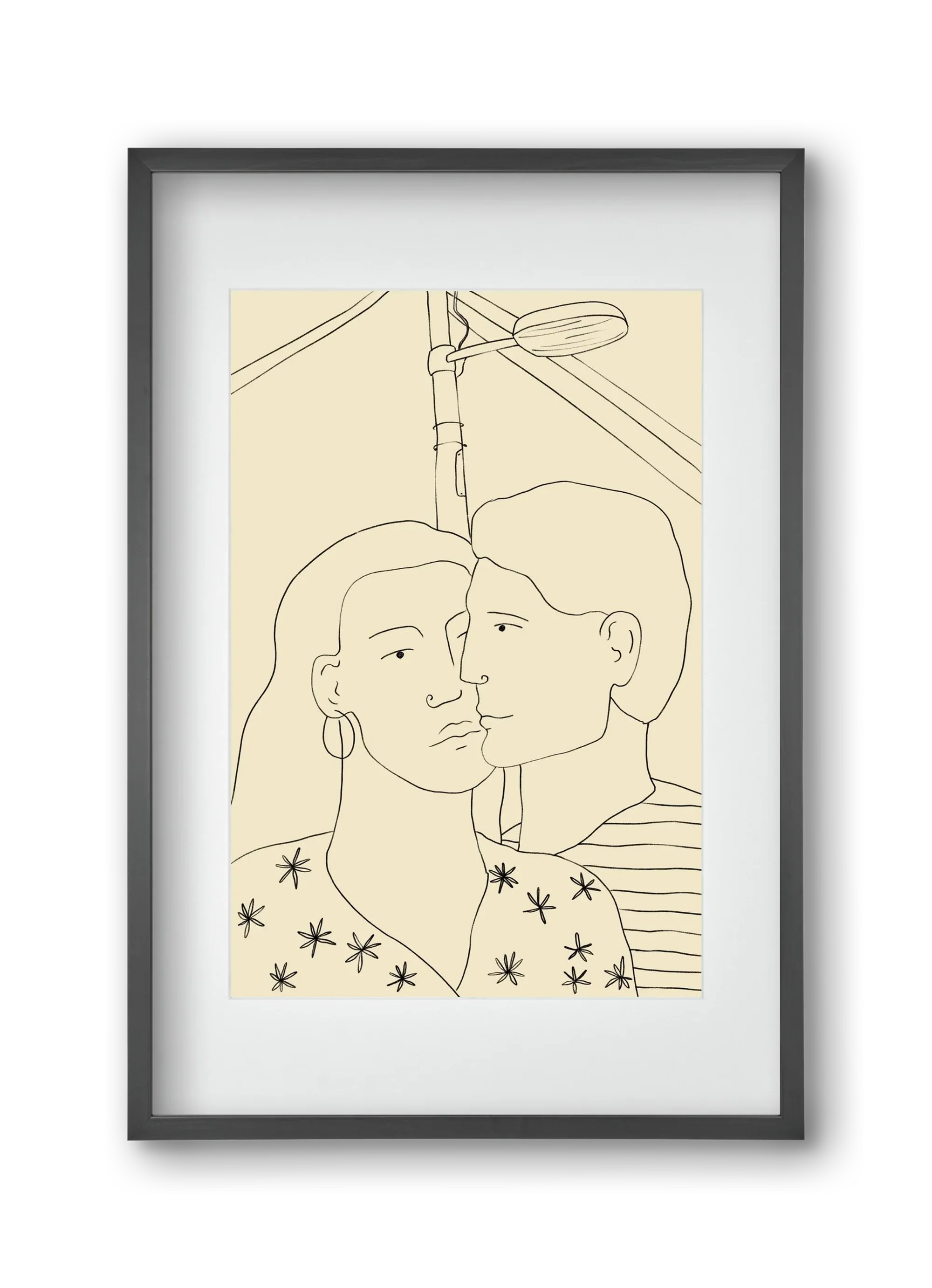 COUPLE IN LOVE UNDER A STREET SIGN - artbridge