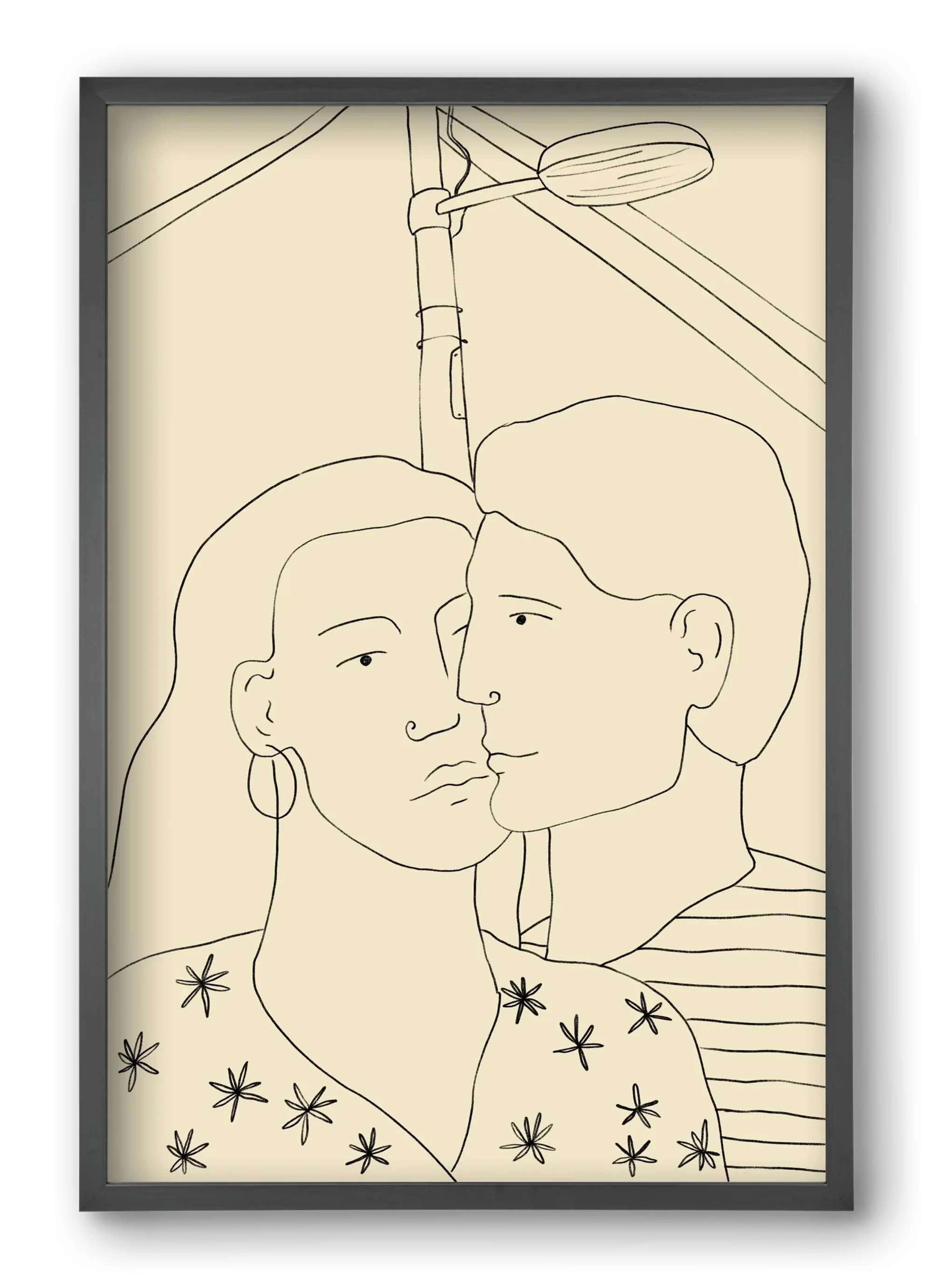 COUPLE IN LOVE UNDER A STREET SIGN - artbridge