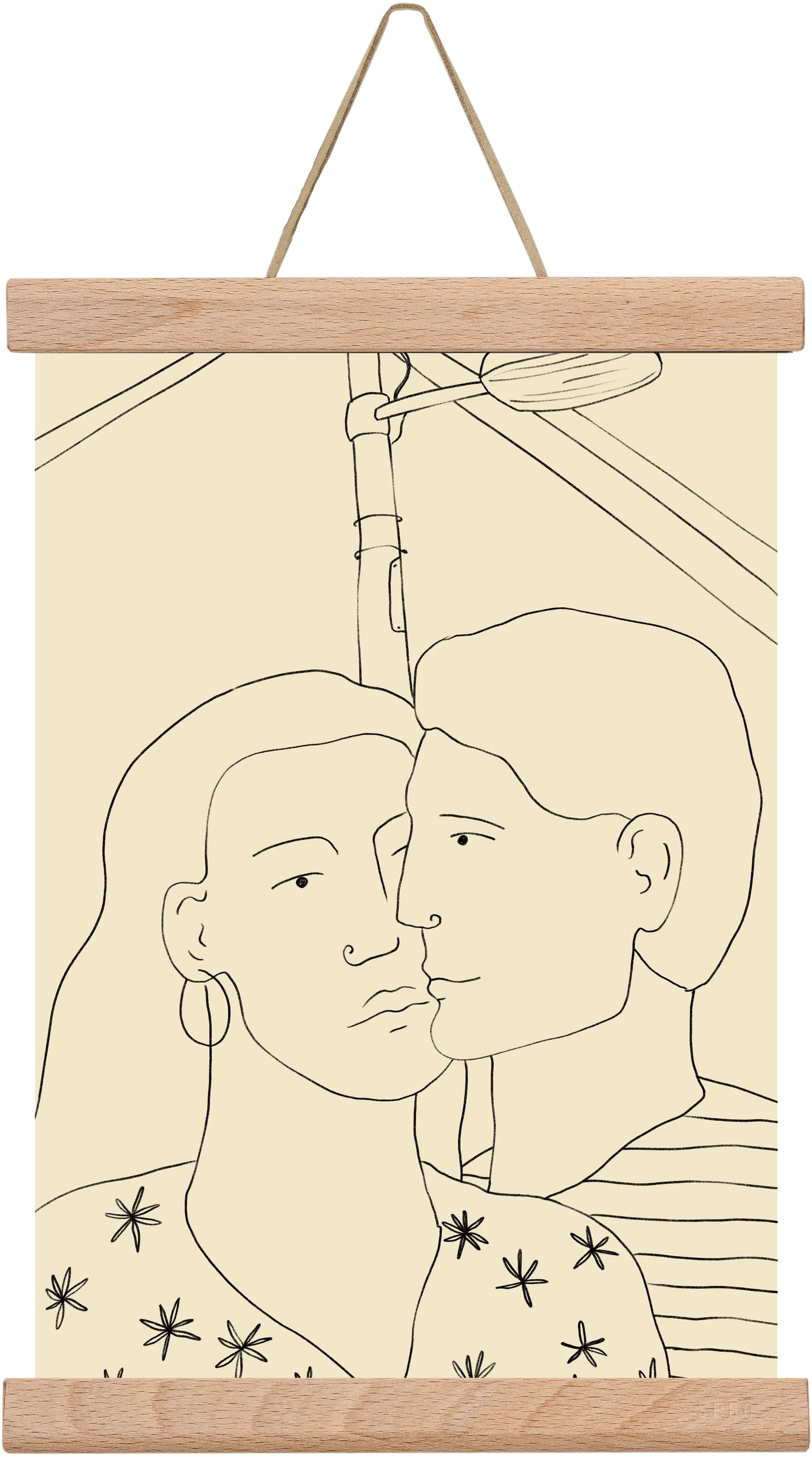 COUPLE IN LOVE UNDER A STREET SIGN - artbridge