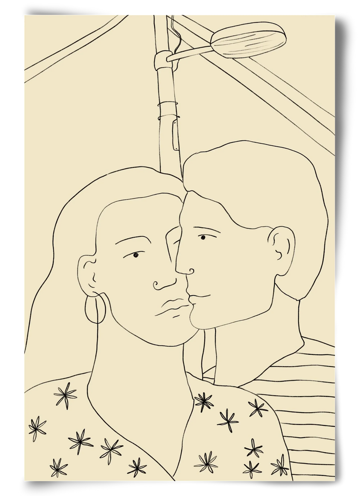 COUPLE IN LOVE UNDER A STREET SIGN - artbridge