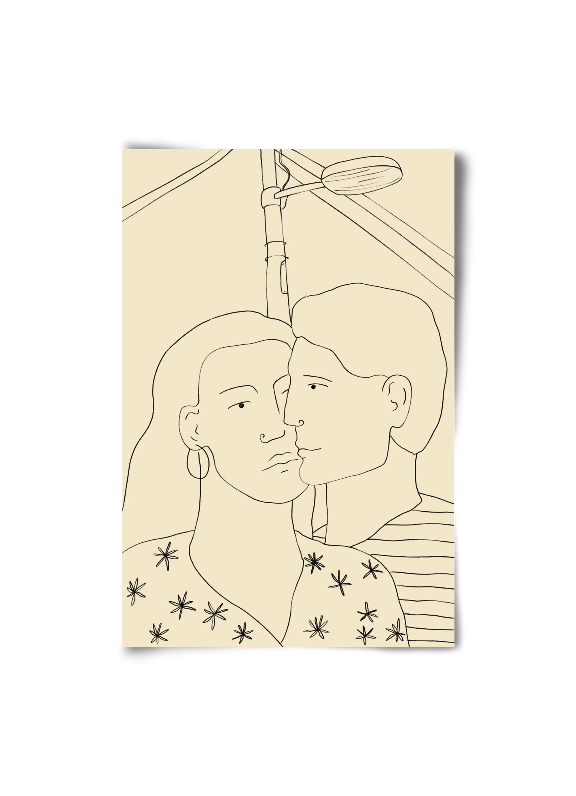 COUPLE IN LOVE UNDER A STREET SIGN - artbridge