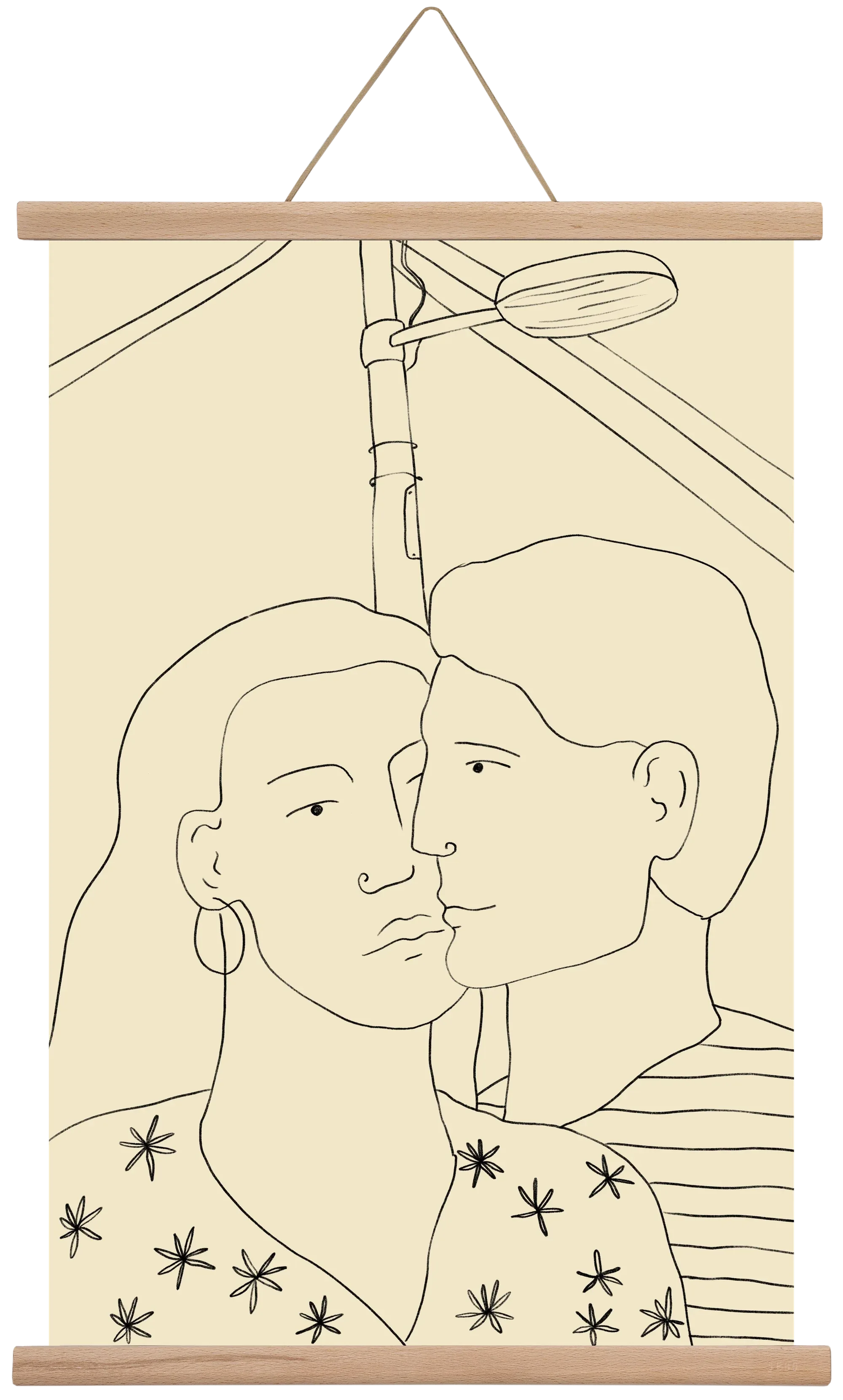 COUPLE IN LOVE UNDER A STREET SIGN - artbridge