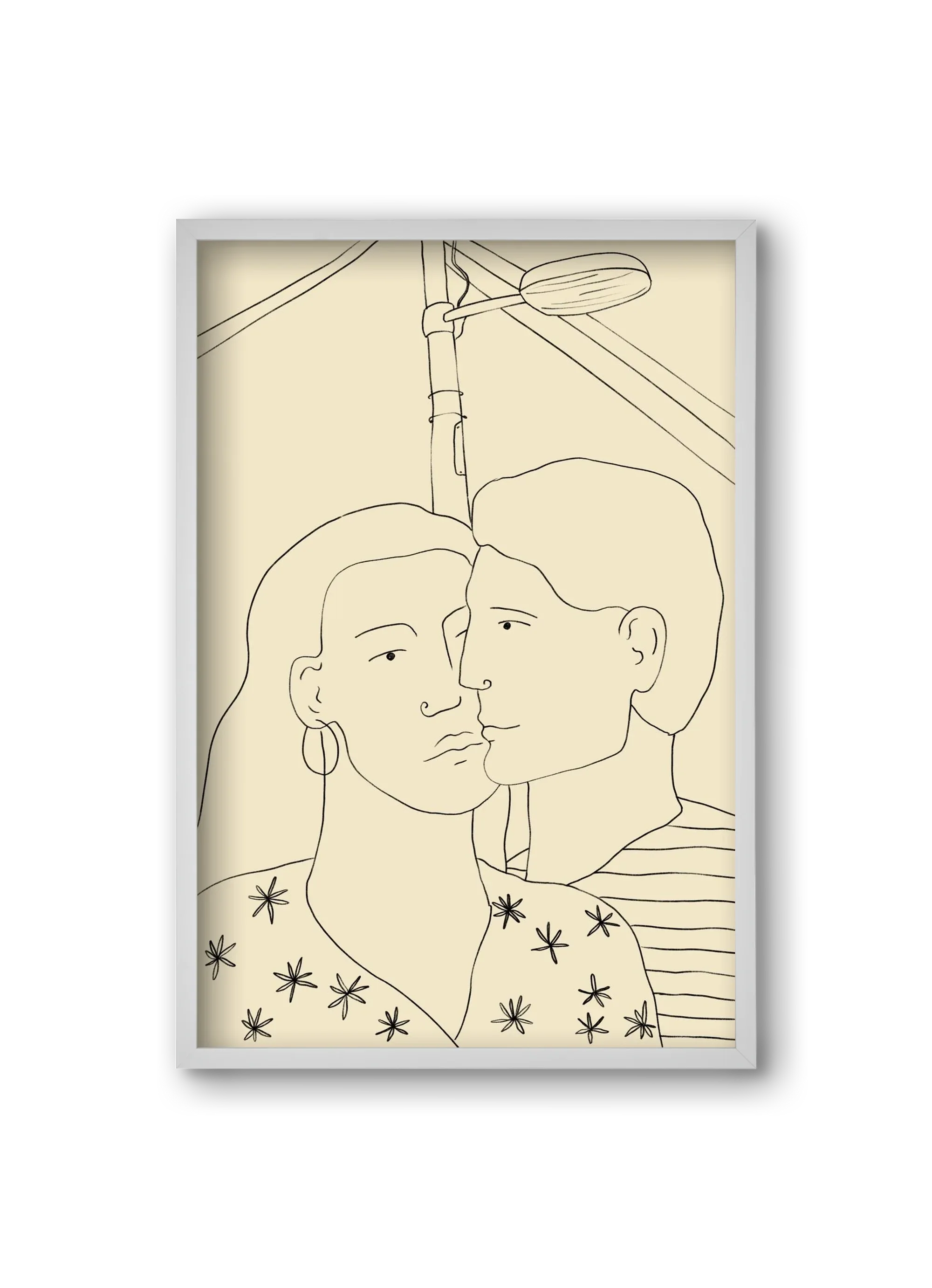 COUPLE IN LOVE UNDER A STREET SIGN - artbridge