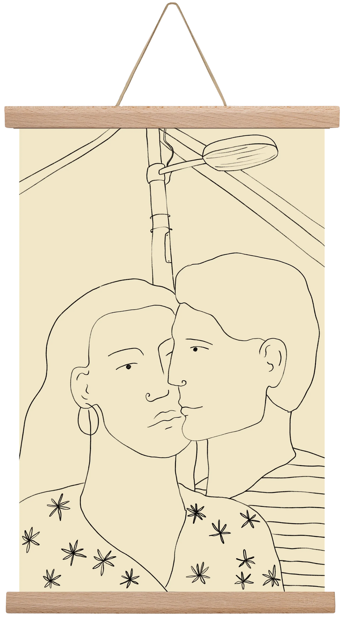 COUPLE IN LOVE UNDER A STREET SIGN - artbridge